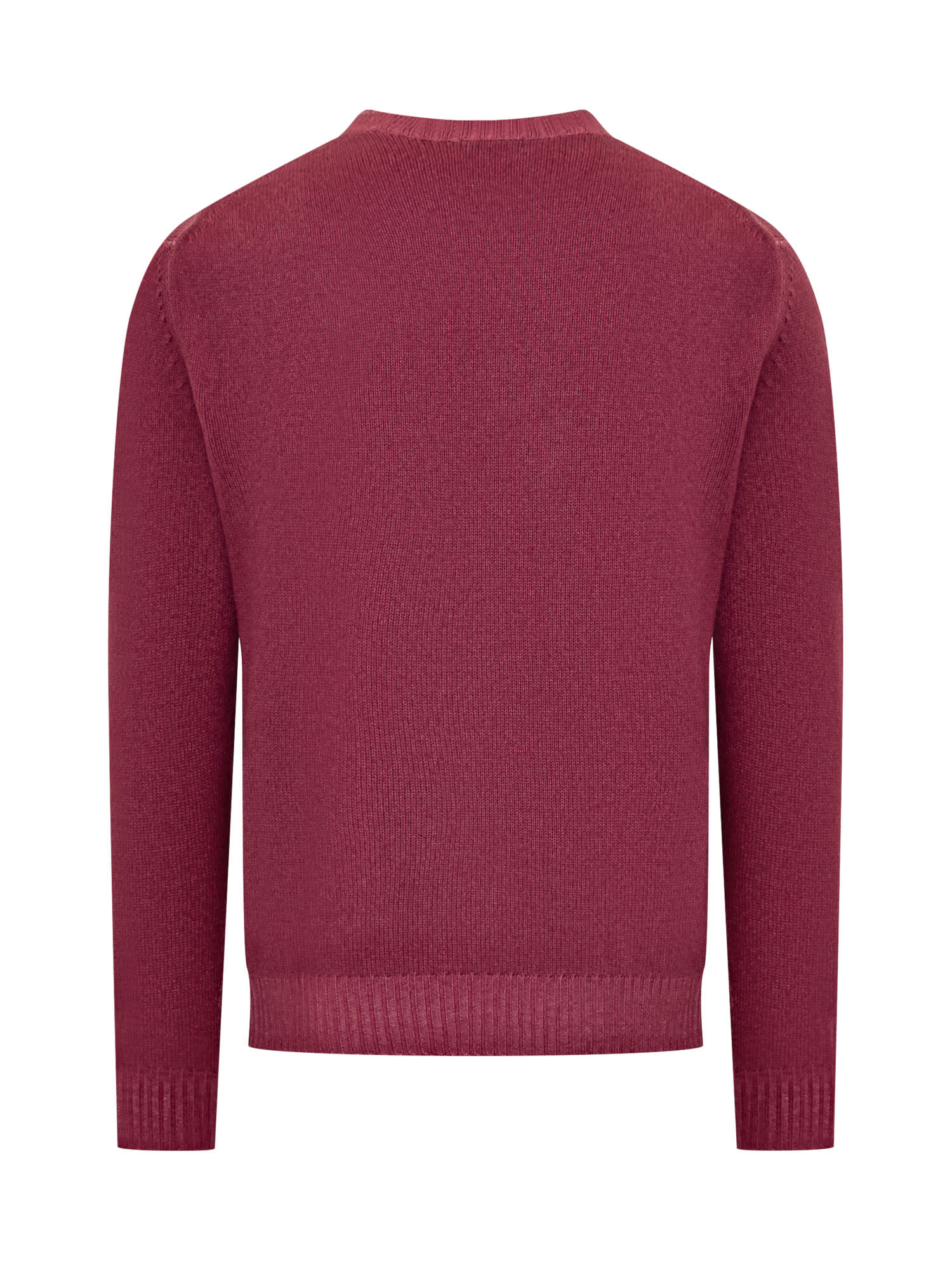 Shop Malo Virgin Wool Sweater In Amaranto