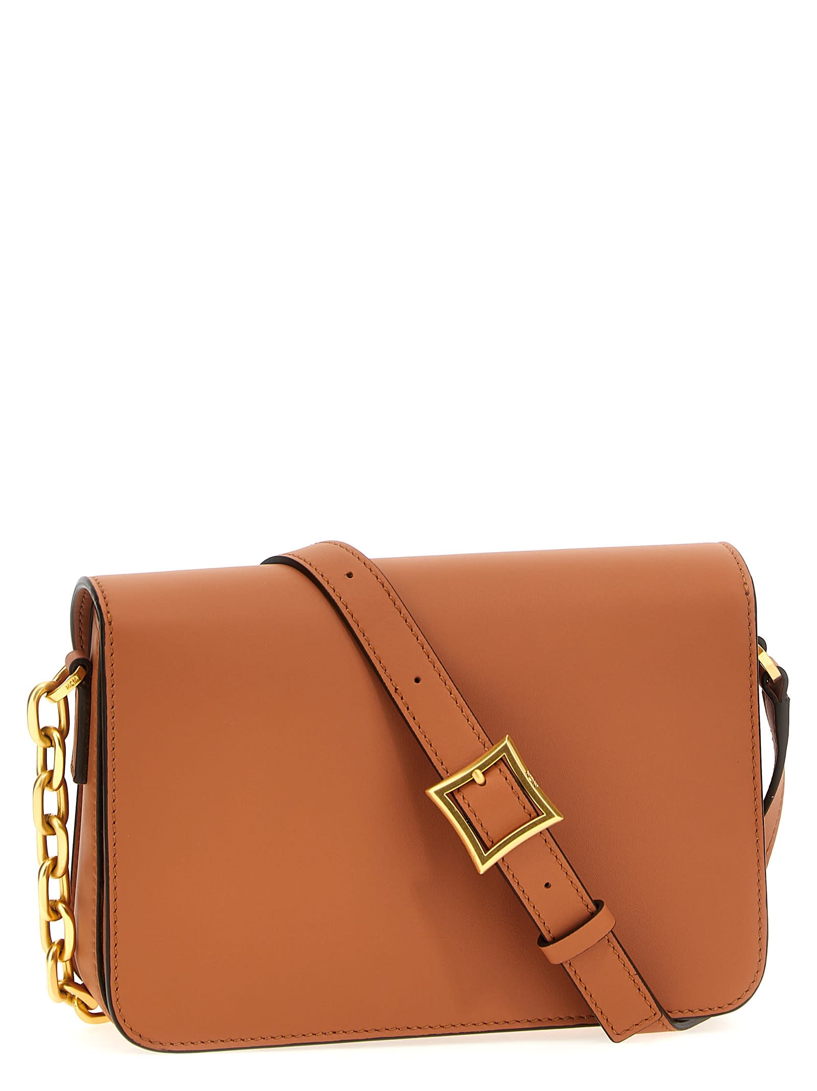 Shop Mcm Himmel Crossbody Bag In Brown