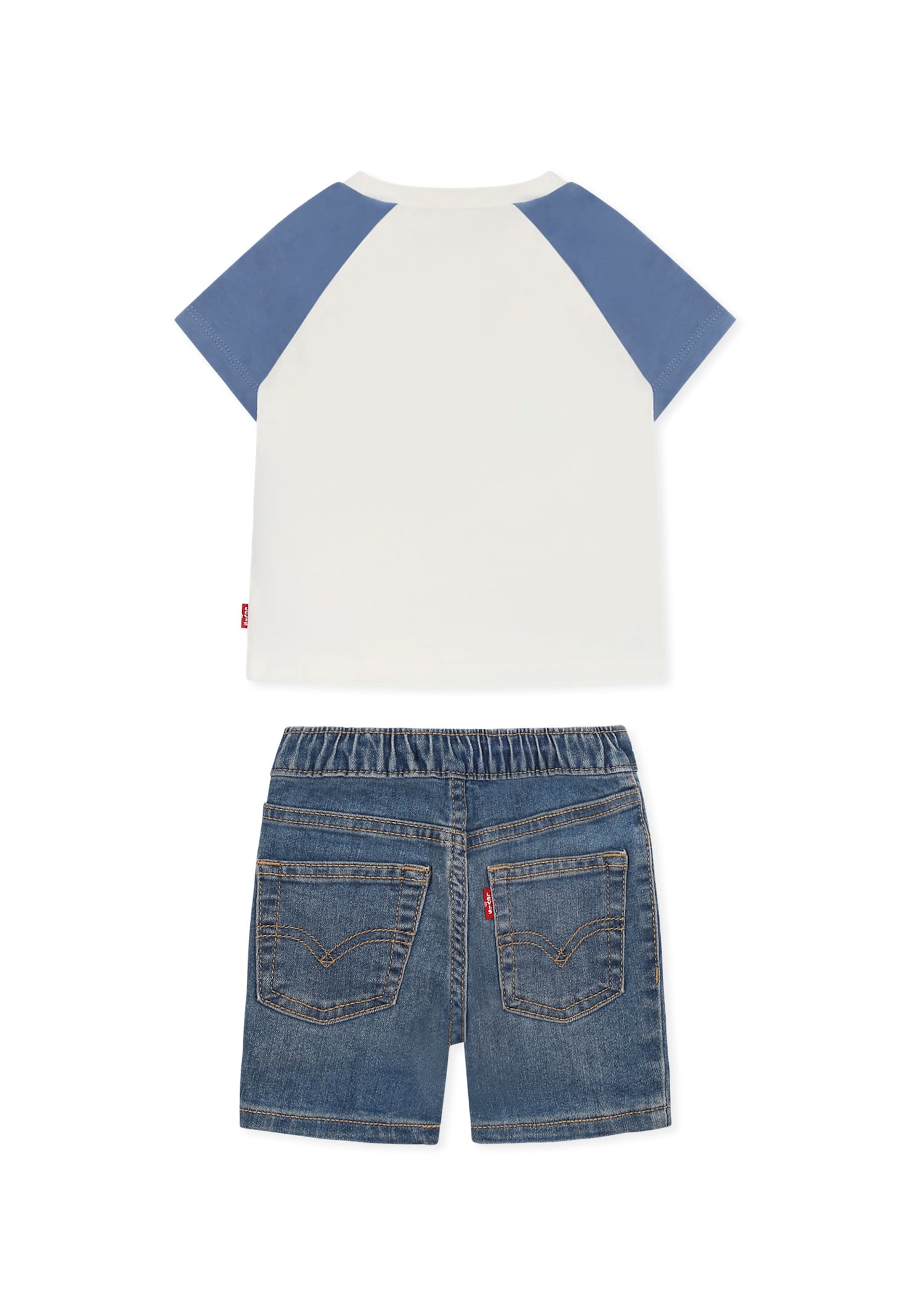 LEVI'S MULTICOLOR SUIT FOR BABY BOY WITH BEAR