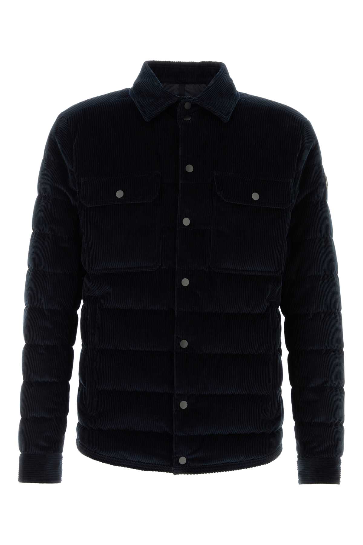 Midnight Blue Corduroy Gasserhof Down Jacket