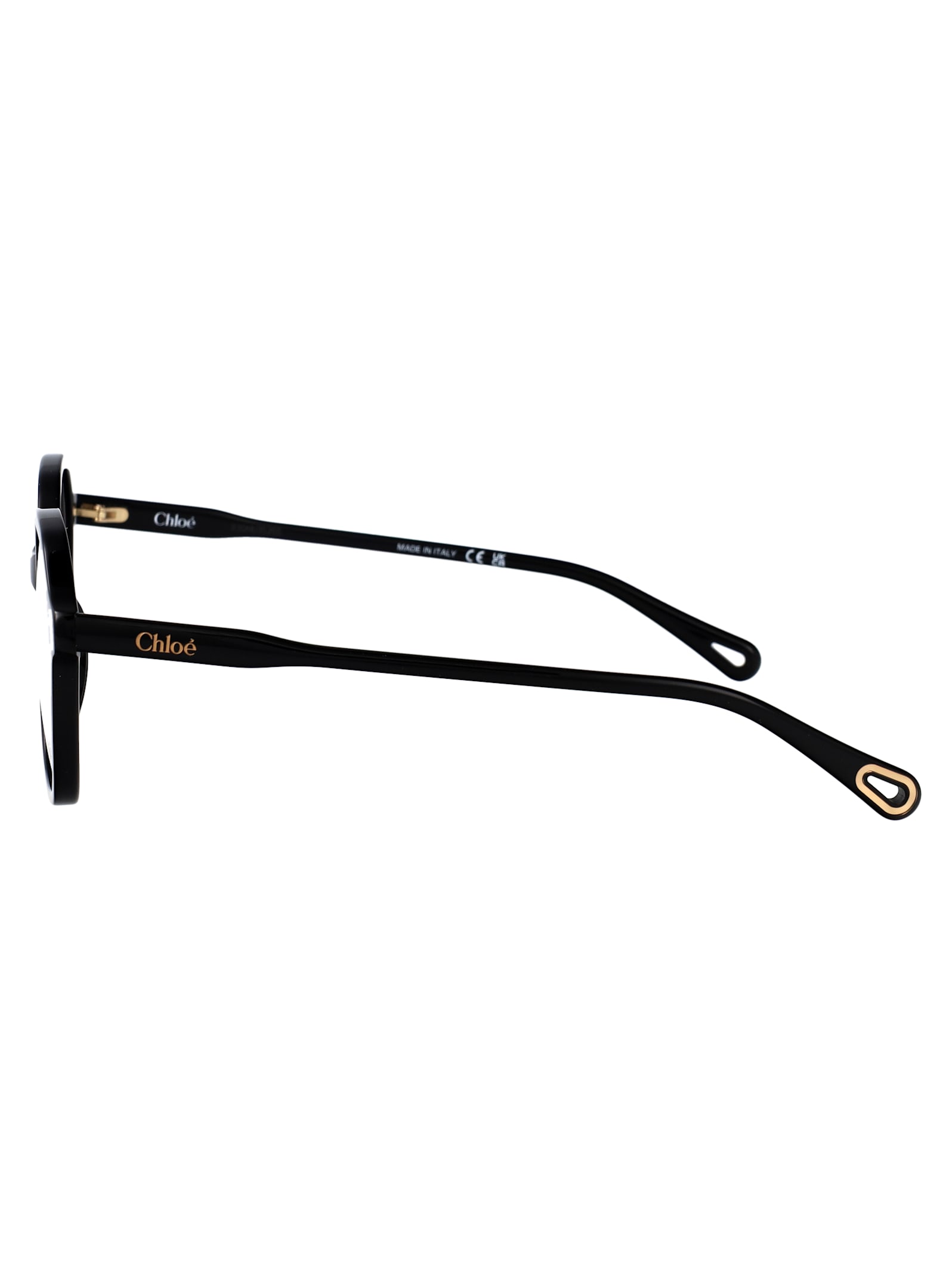 Chloé Ch0312o Glasses In Black-black-transparent
