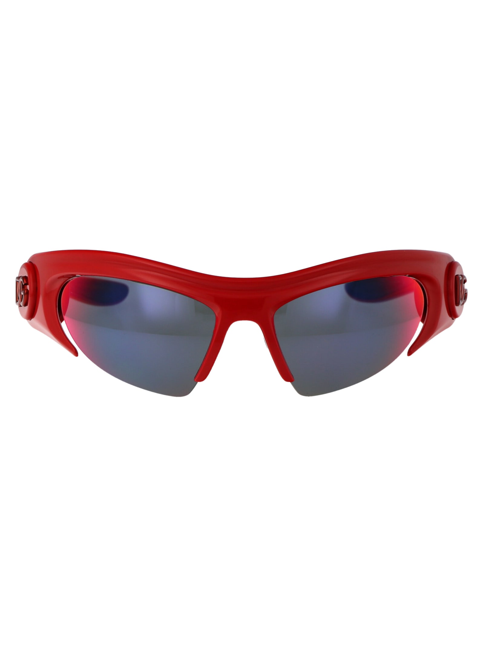 Shop Dolce &amp; Gabbana Eyewear 0dg6192 Sunglasses In 30966p Red