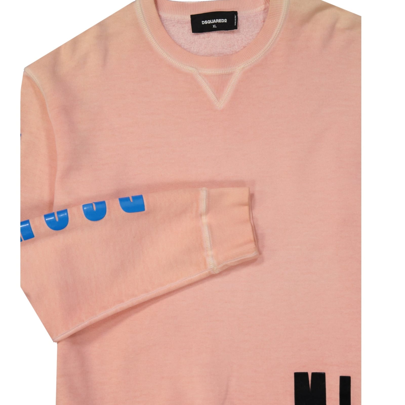 Shop Dsquared2 Cotton Sweatshirt In Coral