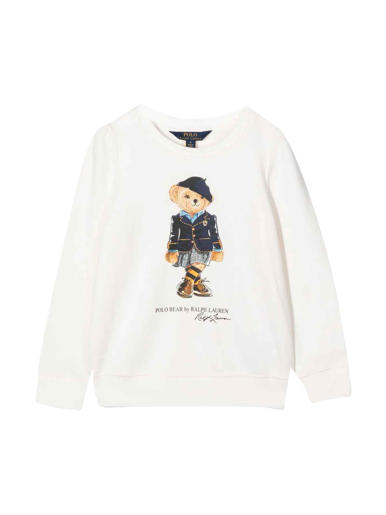 Ralph Lauren White Sweatshirt Girl