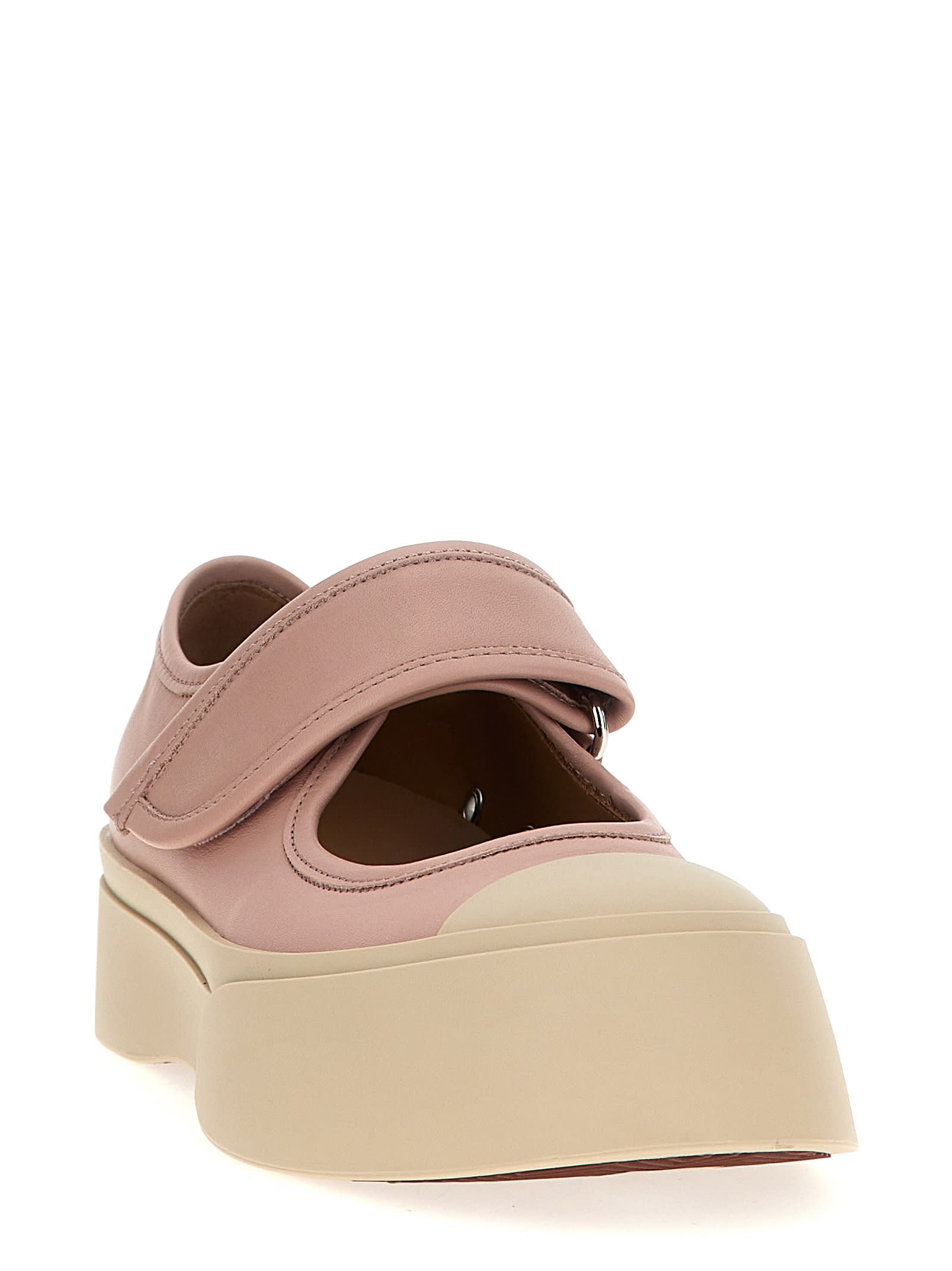 Shop Marni Mary Jane Sneakers In Pink