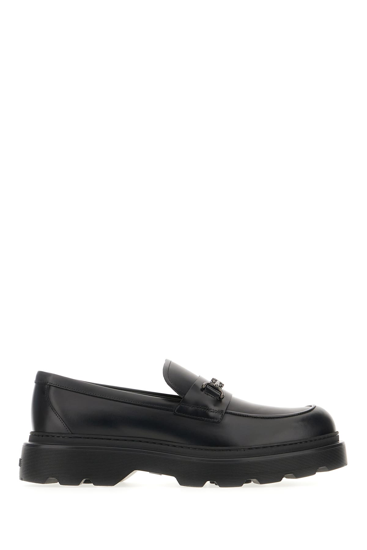 Tod's Black Leather Loafers