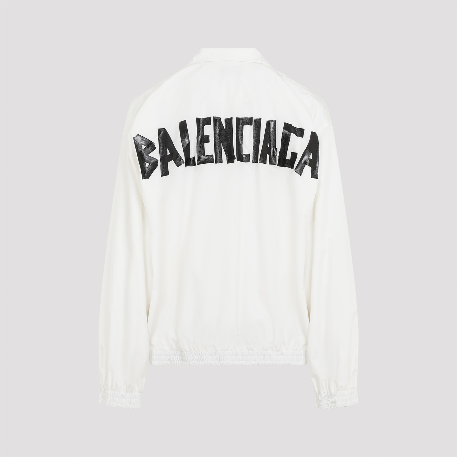 Shop Balenciaga Medium Fit Tracksuit Jacket In White