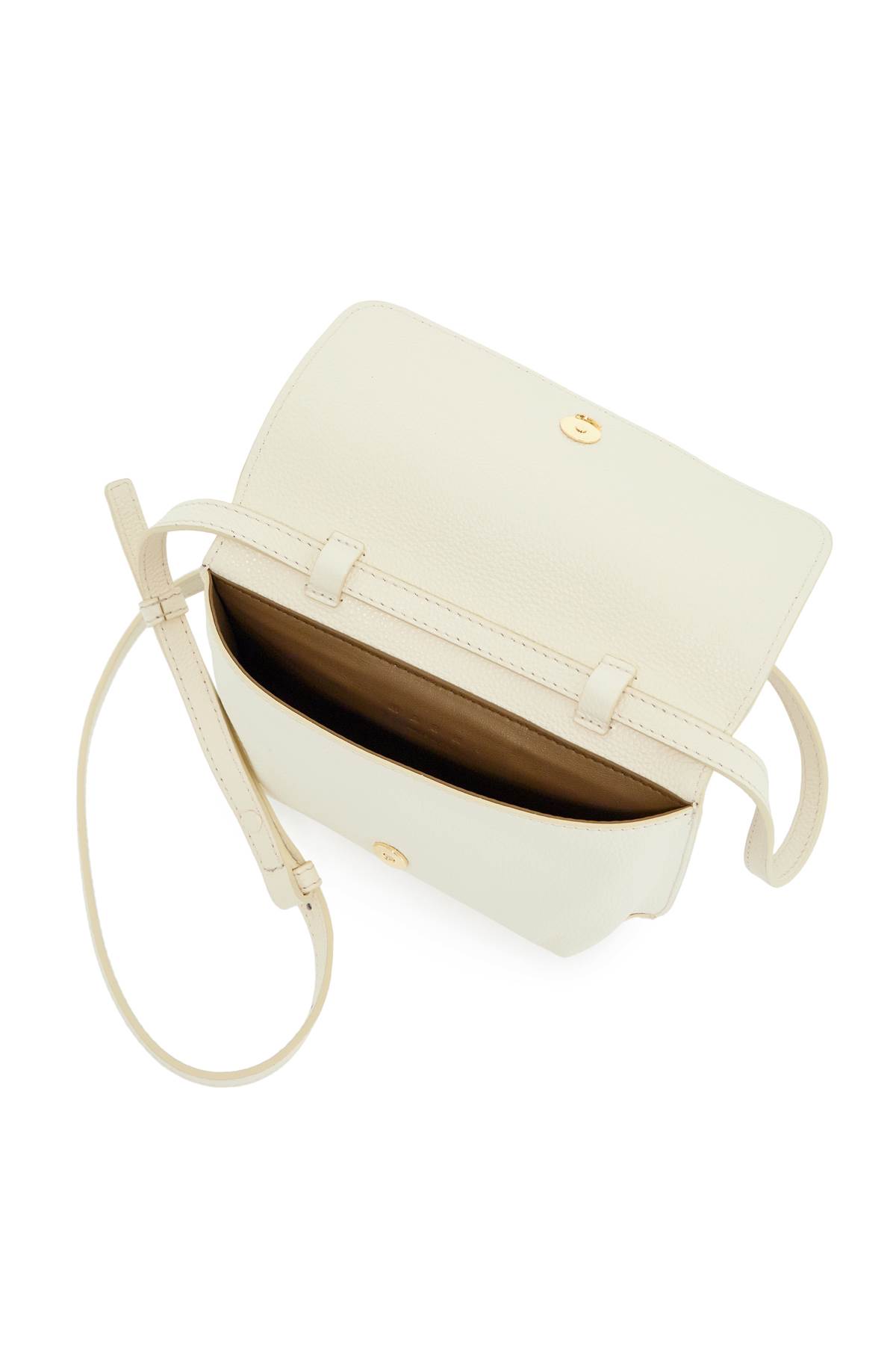 Shop Marni Flap Trunk Shoulder Bag With In Ivory (white)