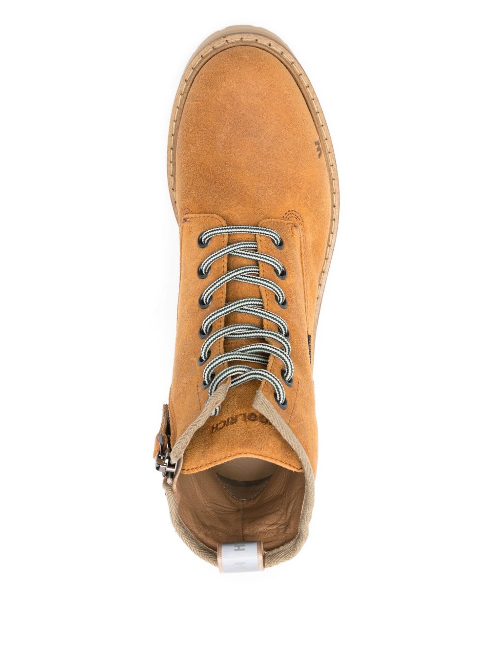 Woolrich Round Toe Lace Up Platform Boots In Brown