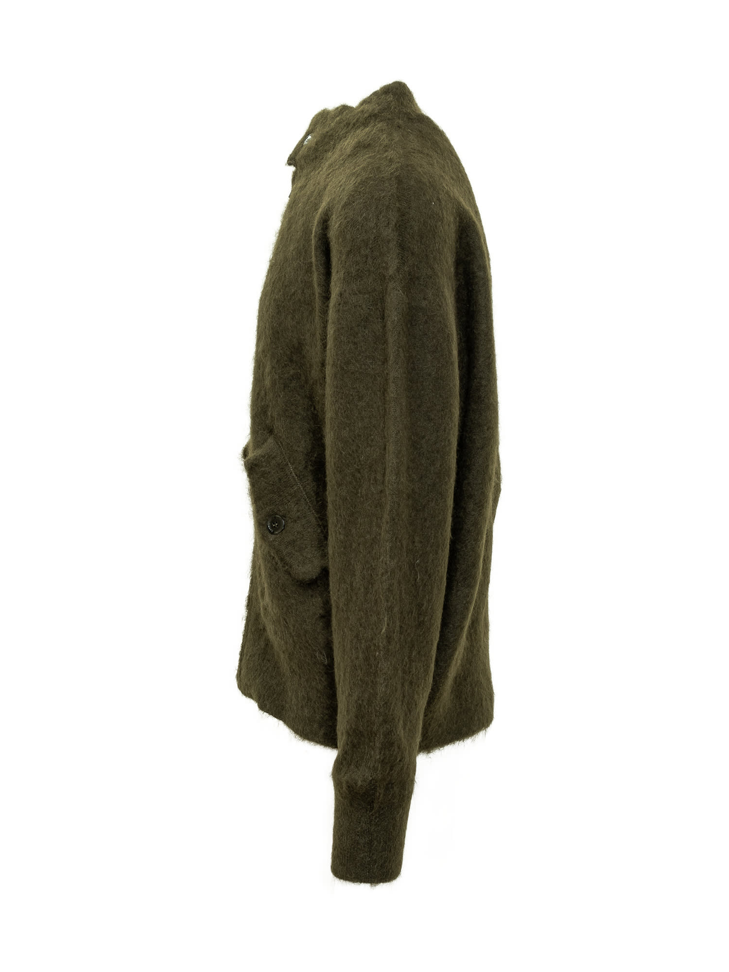 Shop Laneus Harrington Jacket In Verde Militare