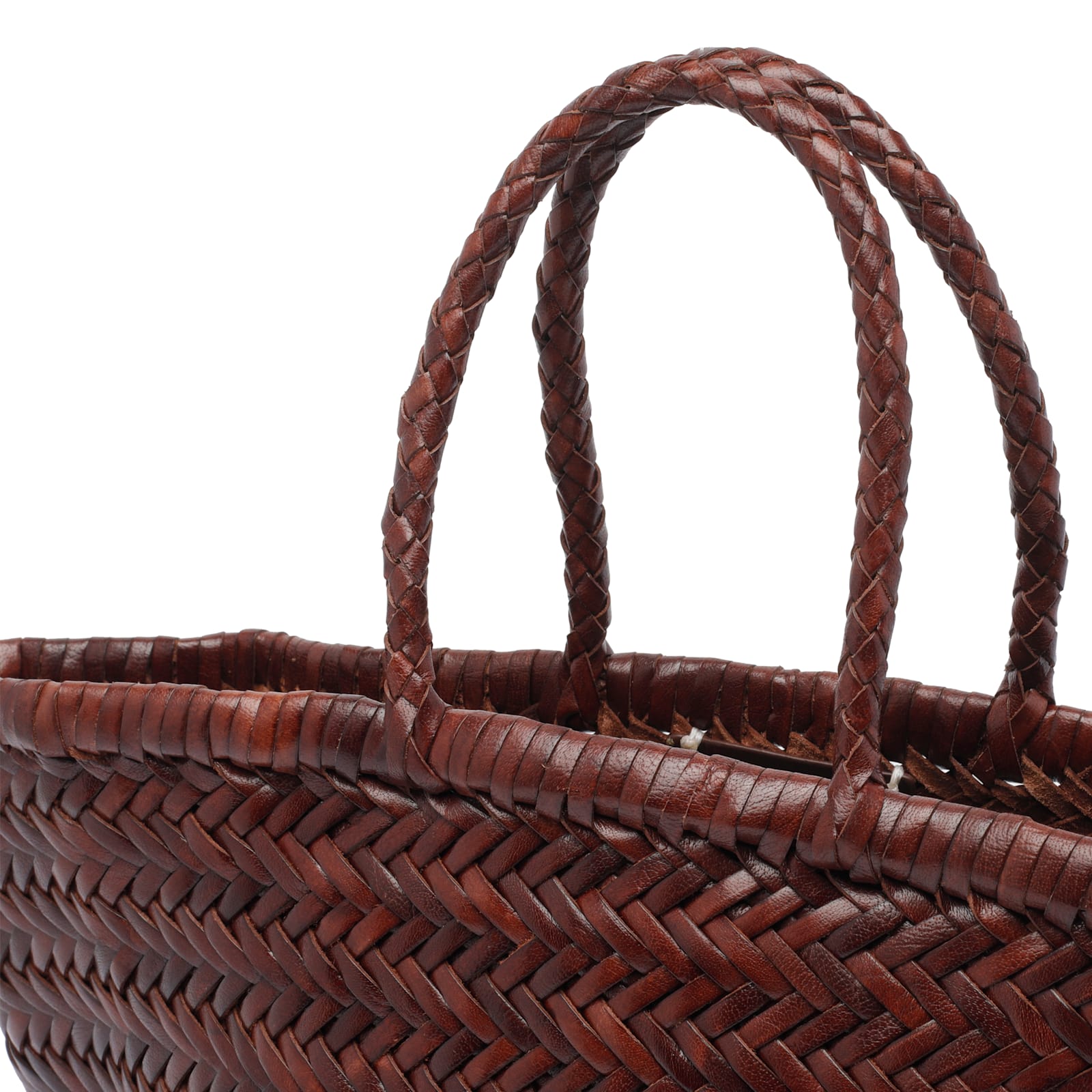 Dragon Diffusion Bamboo Triple Jump Small 3x Jump Design Basket 40x19x15 Cm In Burgundy