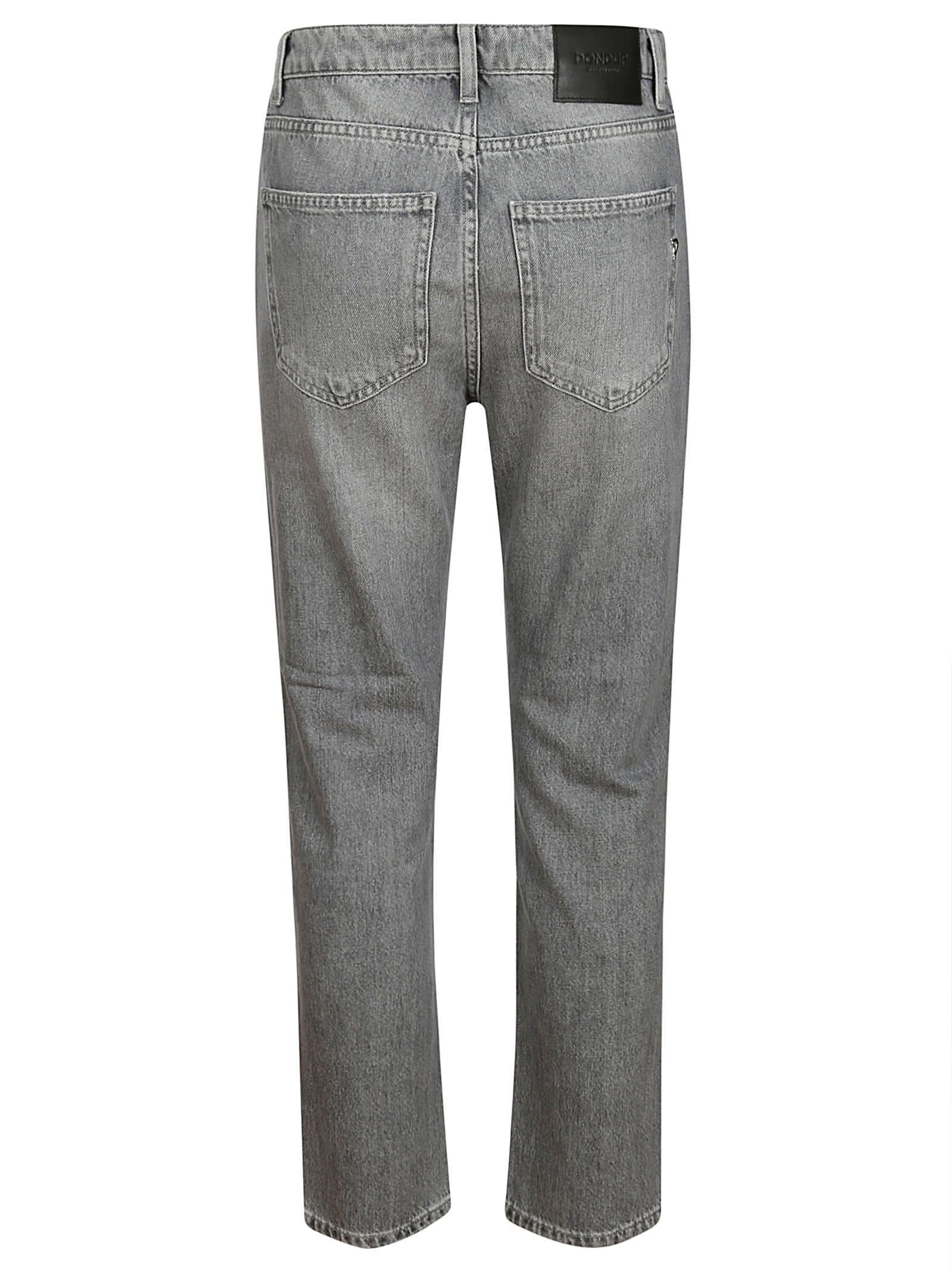 Dondup Cindy Five-pocket Jeans With All-over Rhinestones In Taupe