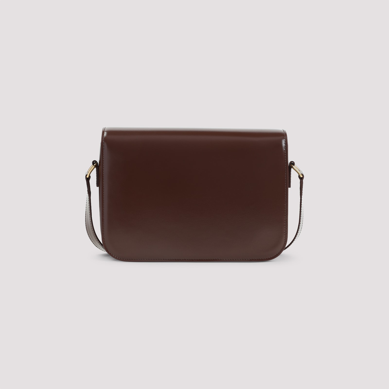 Celine Teen Triomphe Adjustable Strap Shoulder Bag In Brown