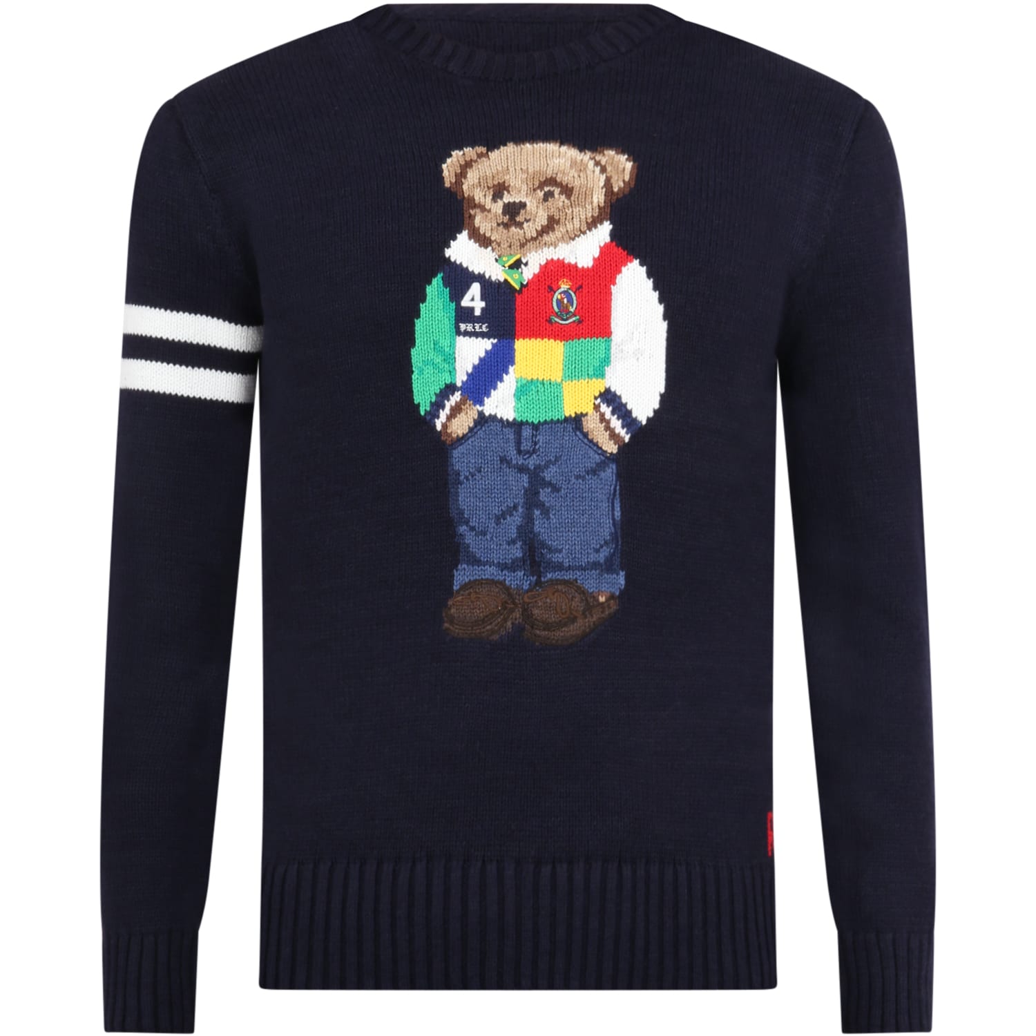 Ralph Lauren Blue Sweater For Boy With Bear