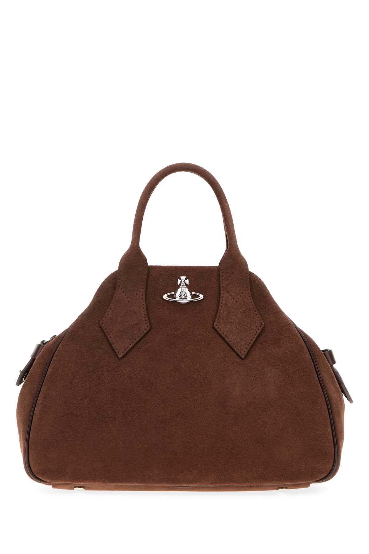 Vivienne Westwood Medium Structured Handbag Top Handle In Brown
