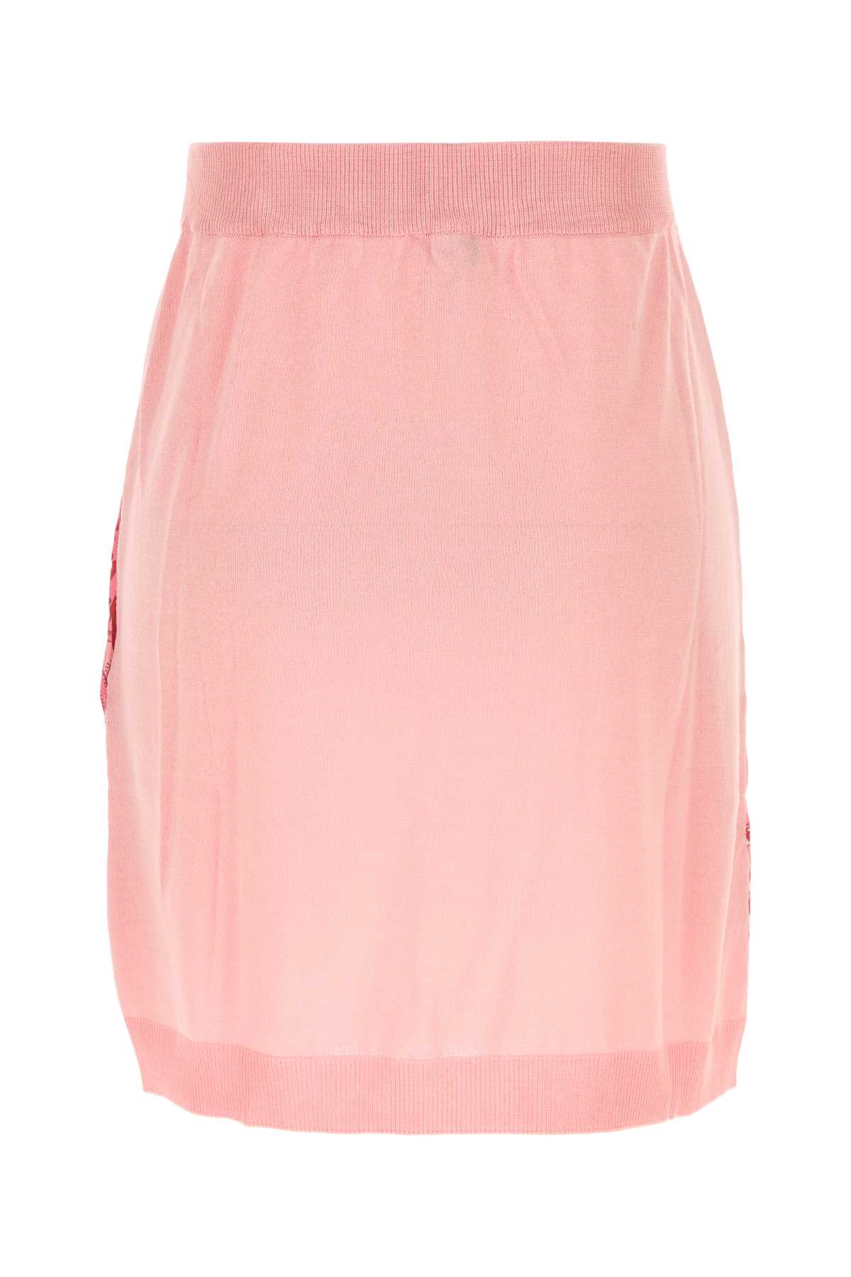 Etro Knit-trimmed Silk Mini Skirt