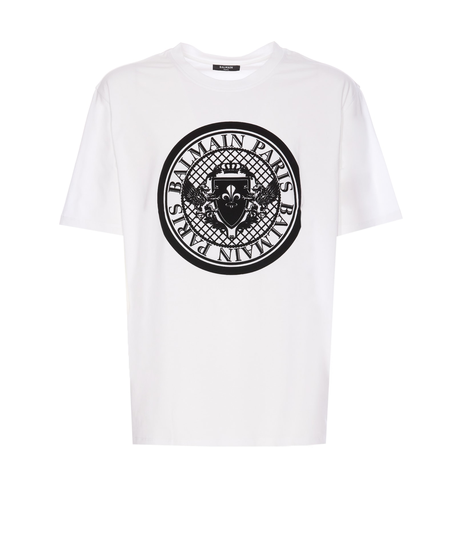 Shop Balmain Coin T-shirt In White