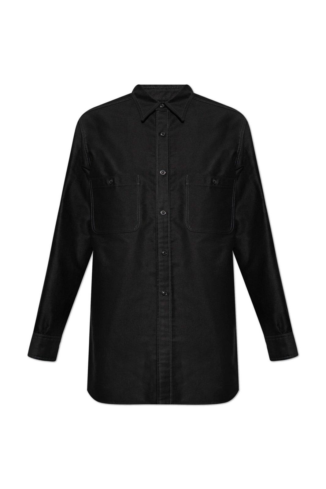 Curved Hem Long Shirt