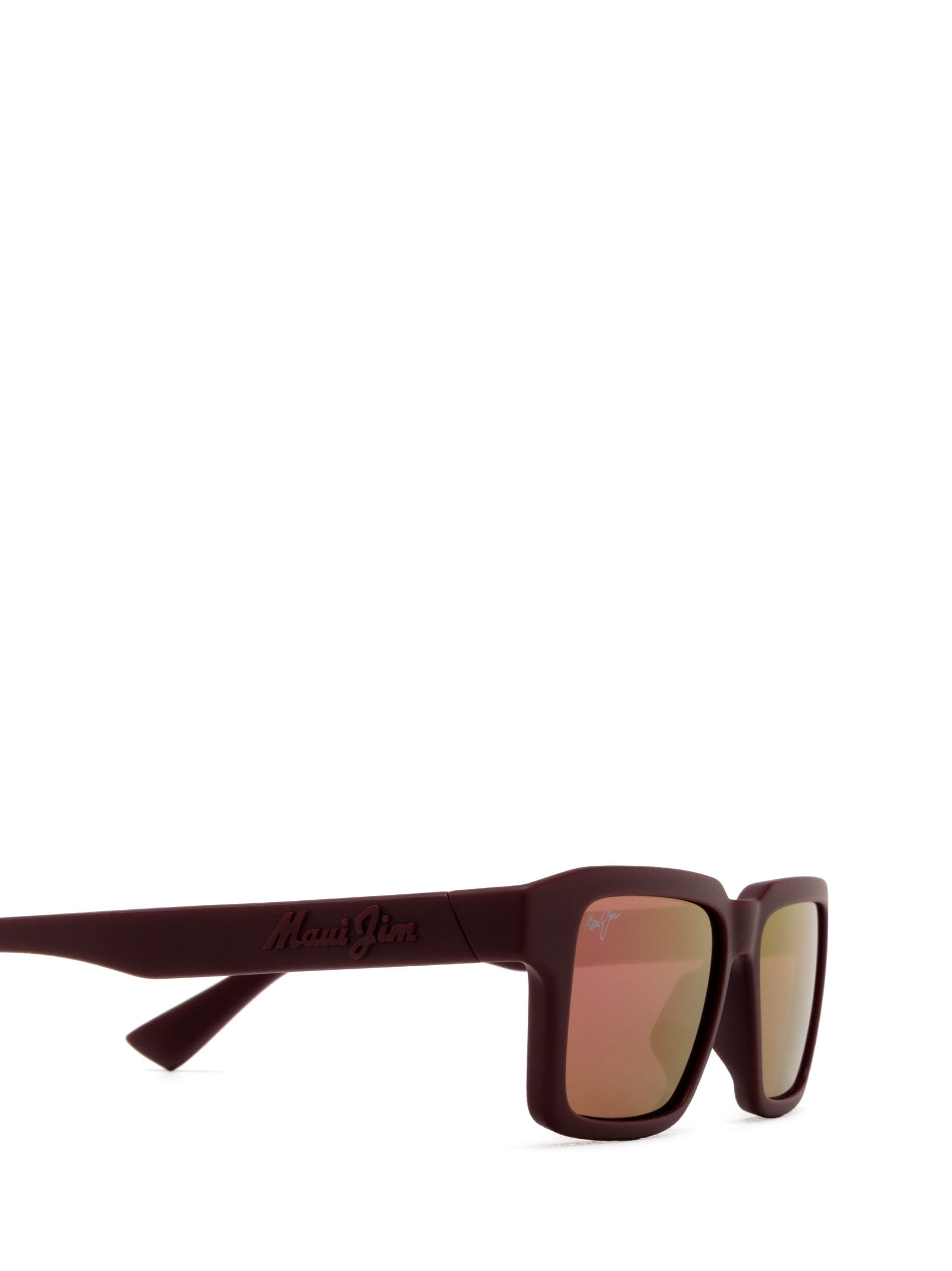 Shop Maui Jim Mj635 Matte Burgundy Sunglasses