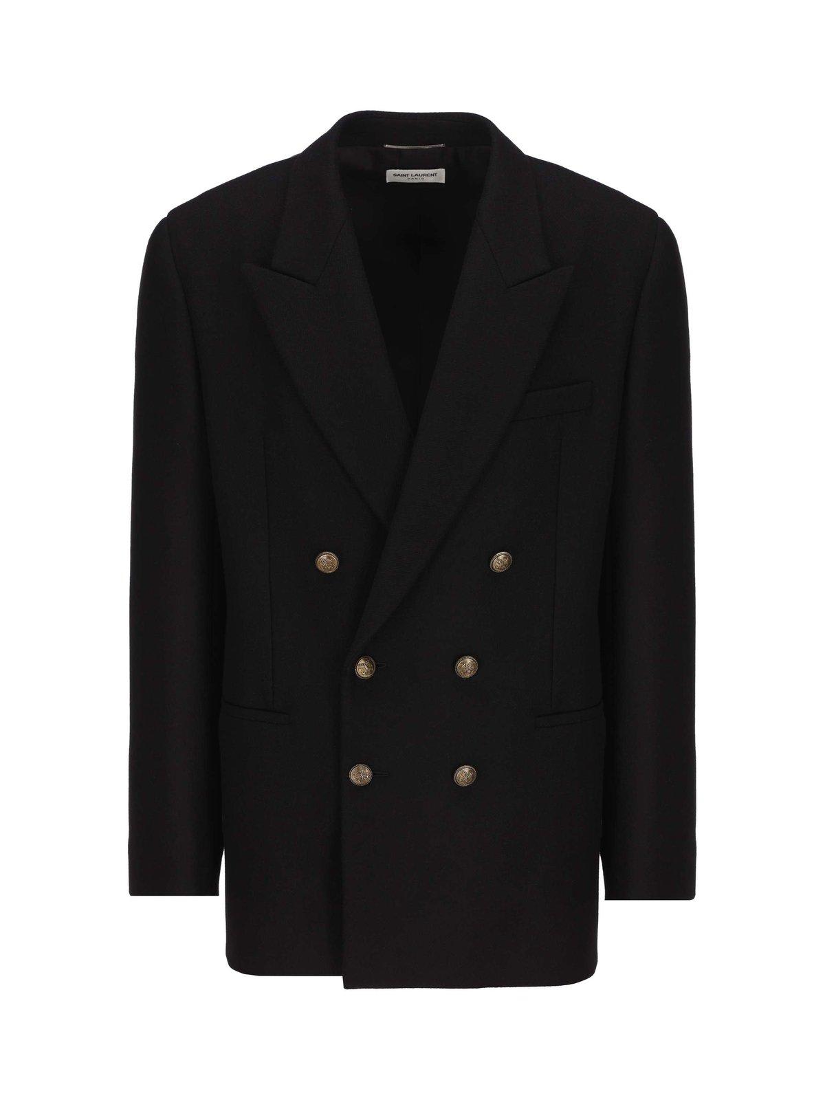 Saint Laurent Double-breasted Long-sleeved Jacket