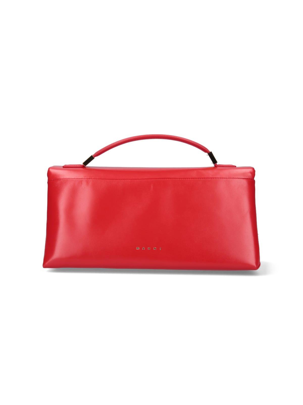 Shop Marni Prisma Handbag In Red