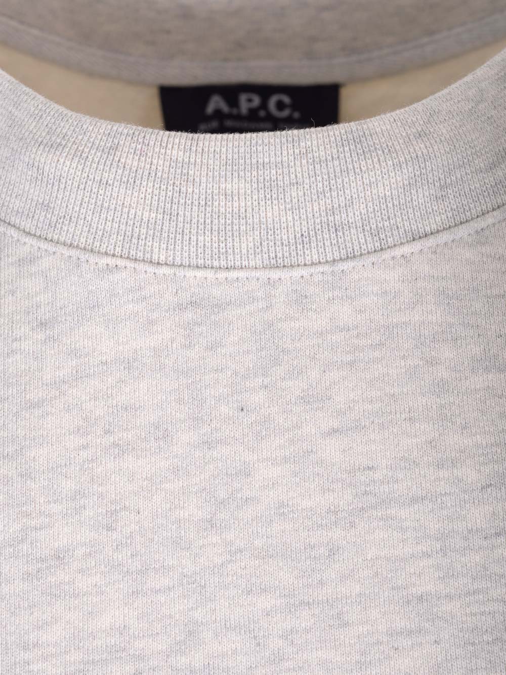 Shop Apc Organic Cotton Sweatshirt In Ecru