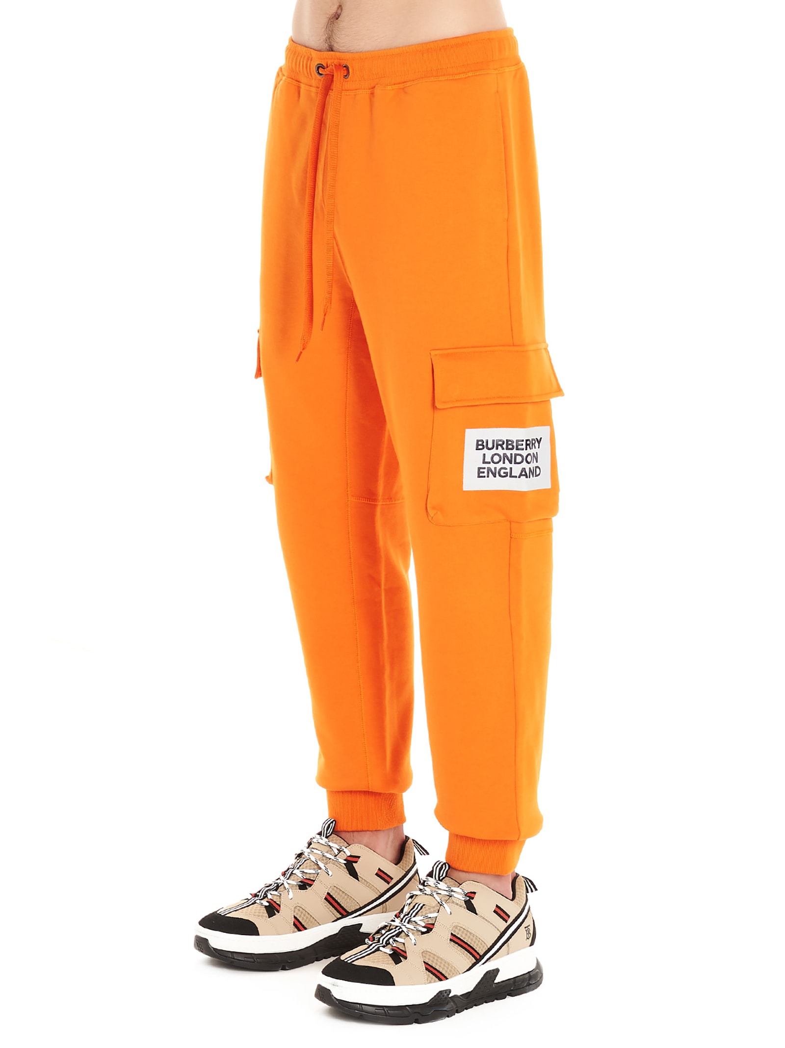 burberry pants mens orange