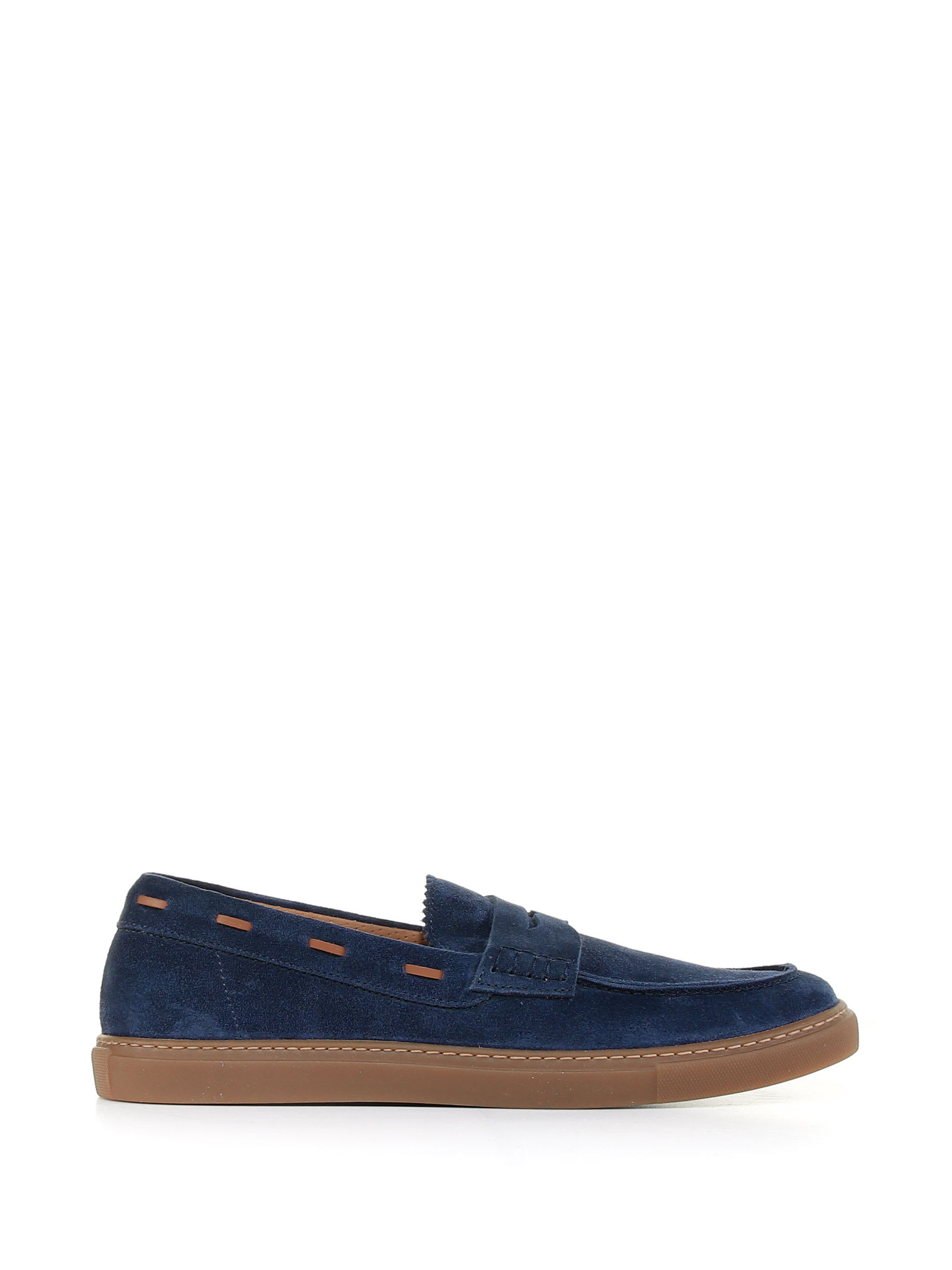 Barrett Loafer In Suede With Contrast Detail