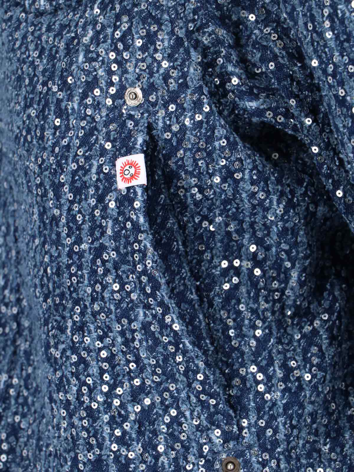 Charles Jeffrey Loverboy Art Denim Jacket In Blue