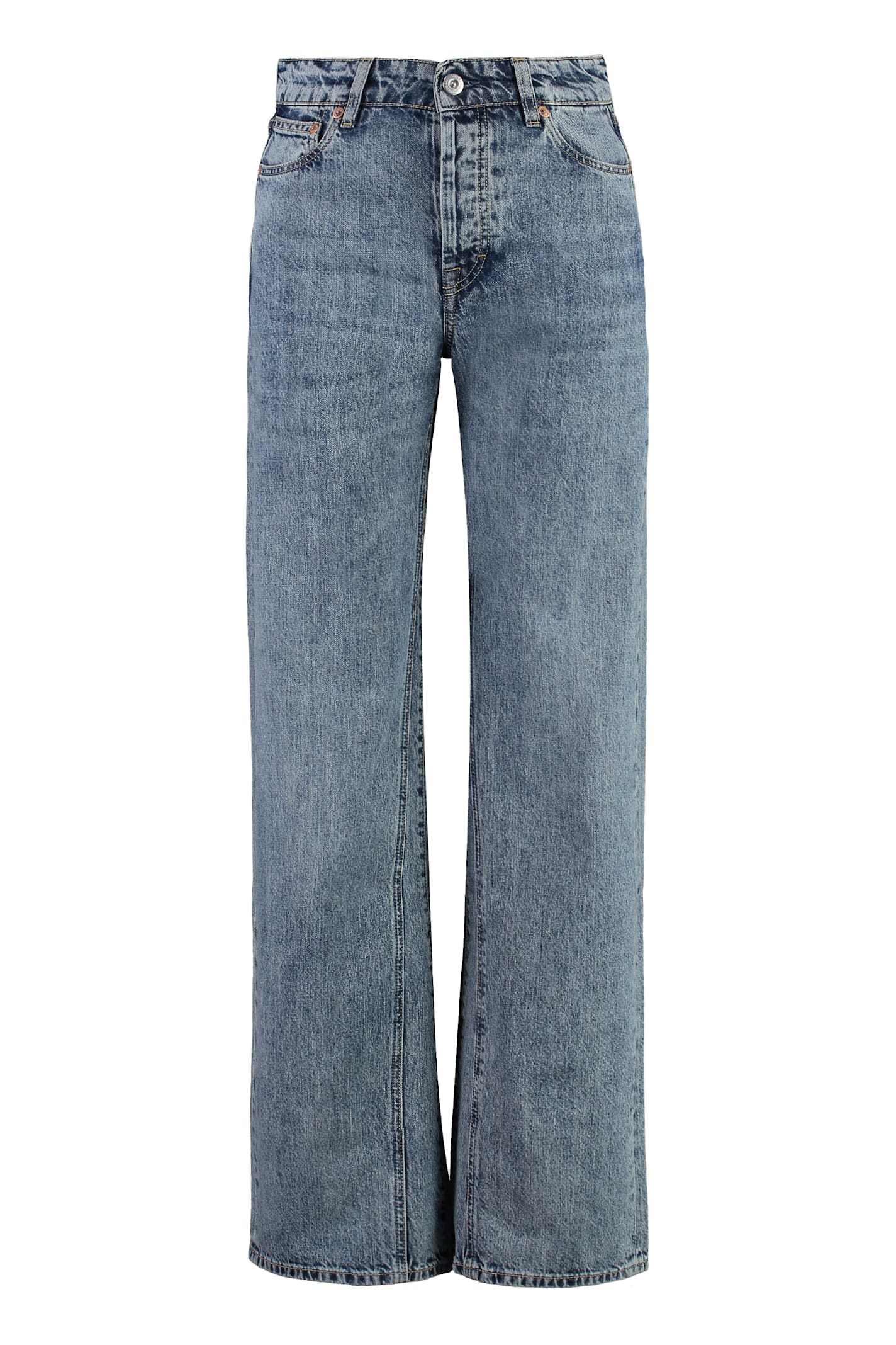 Treble 5-pocket Straight-leg Jeans