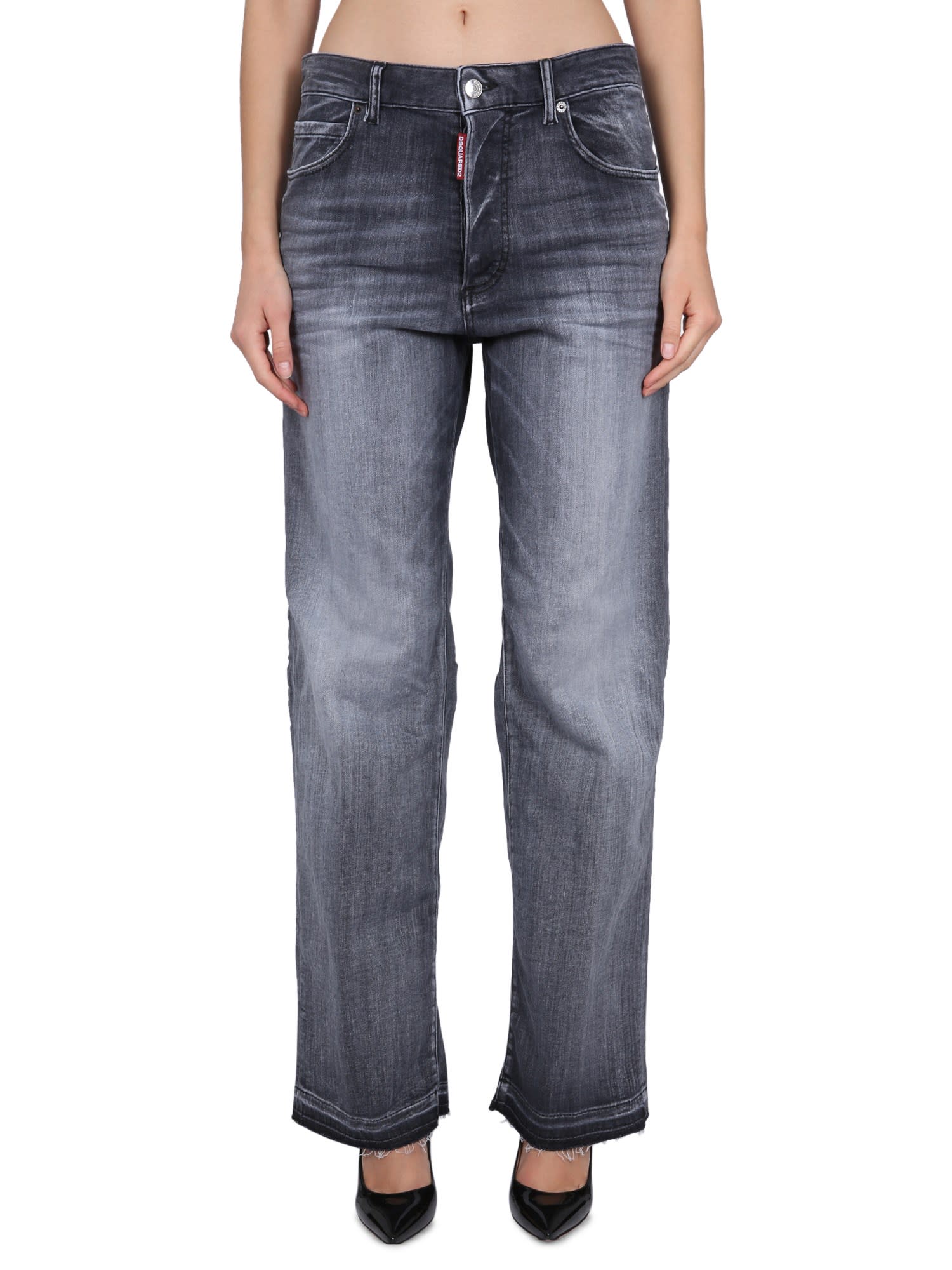 Shop Dsquared2 San Diego Jeans In Black