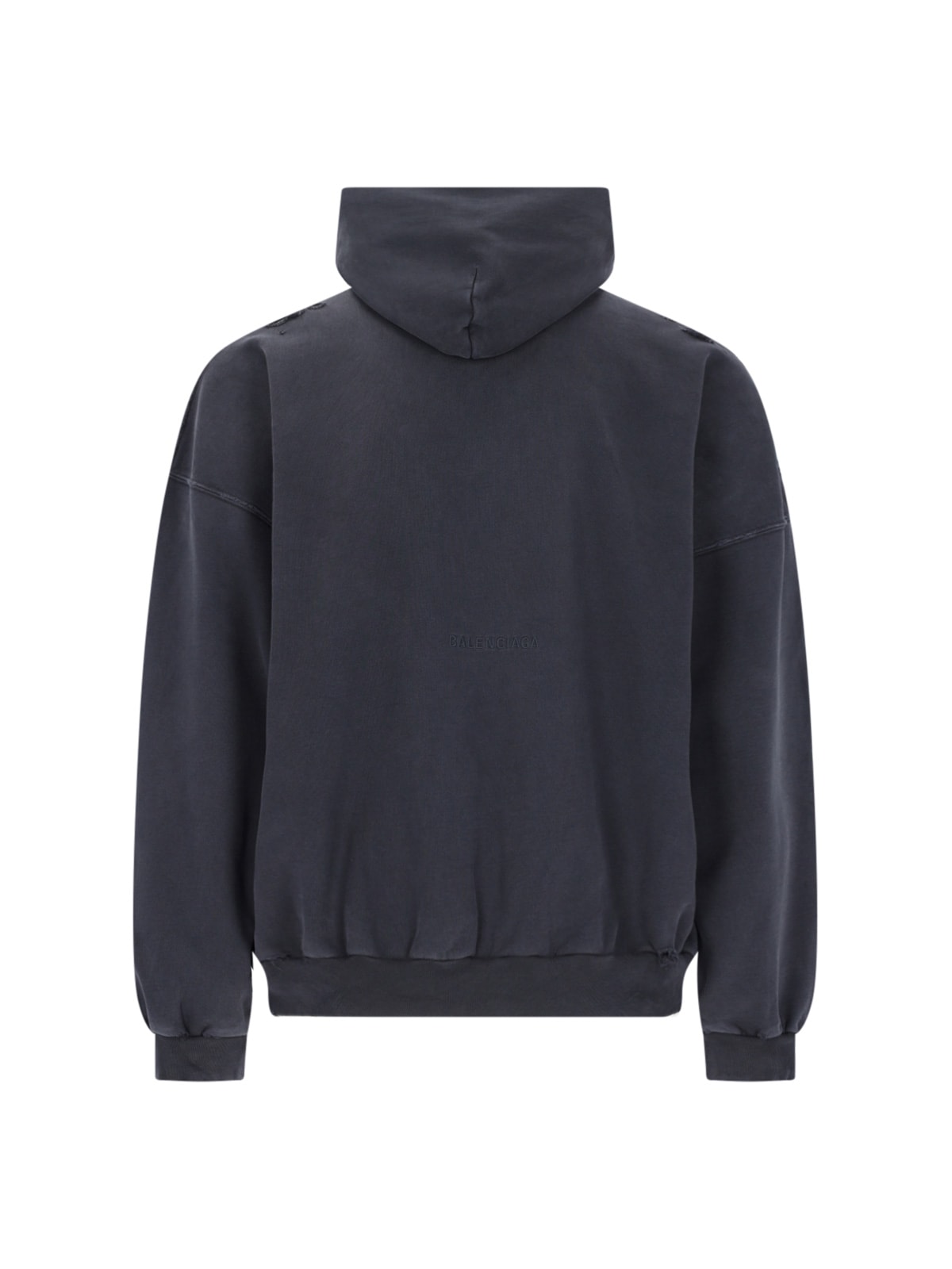 パーカー・フーディ [Balenciaga] Paris Liberty distressed fleece hoodie Paris Liberty distressed fleece hoodie in black - Balenciaga