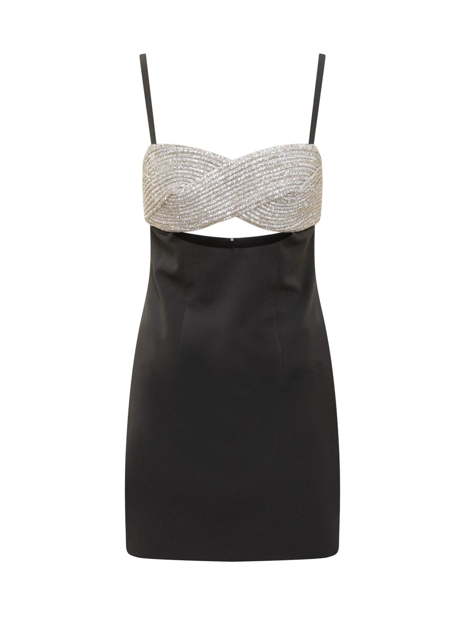 Nué Eternity Crystal-embellished Bra Mini Dress In Black | ModeSens