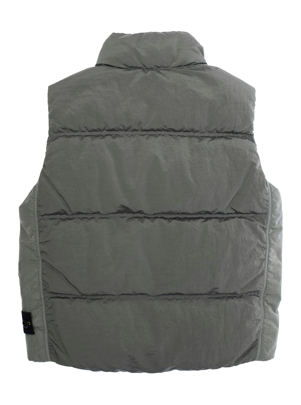 Stone Island Padded Panelled Vest In Gray