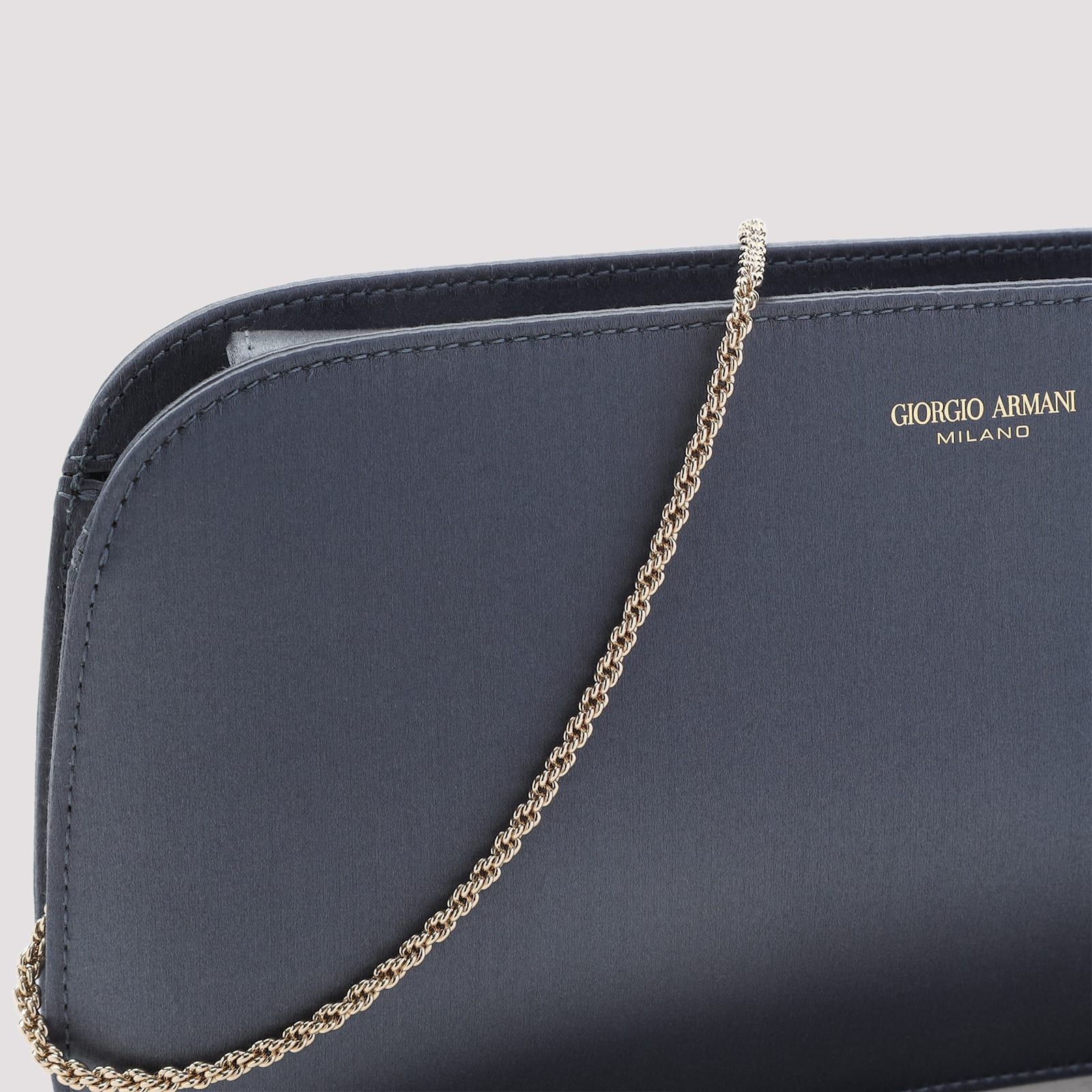 Giorgio Armani Viscose Handbag In Gray