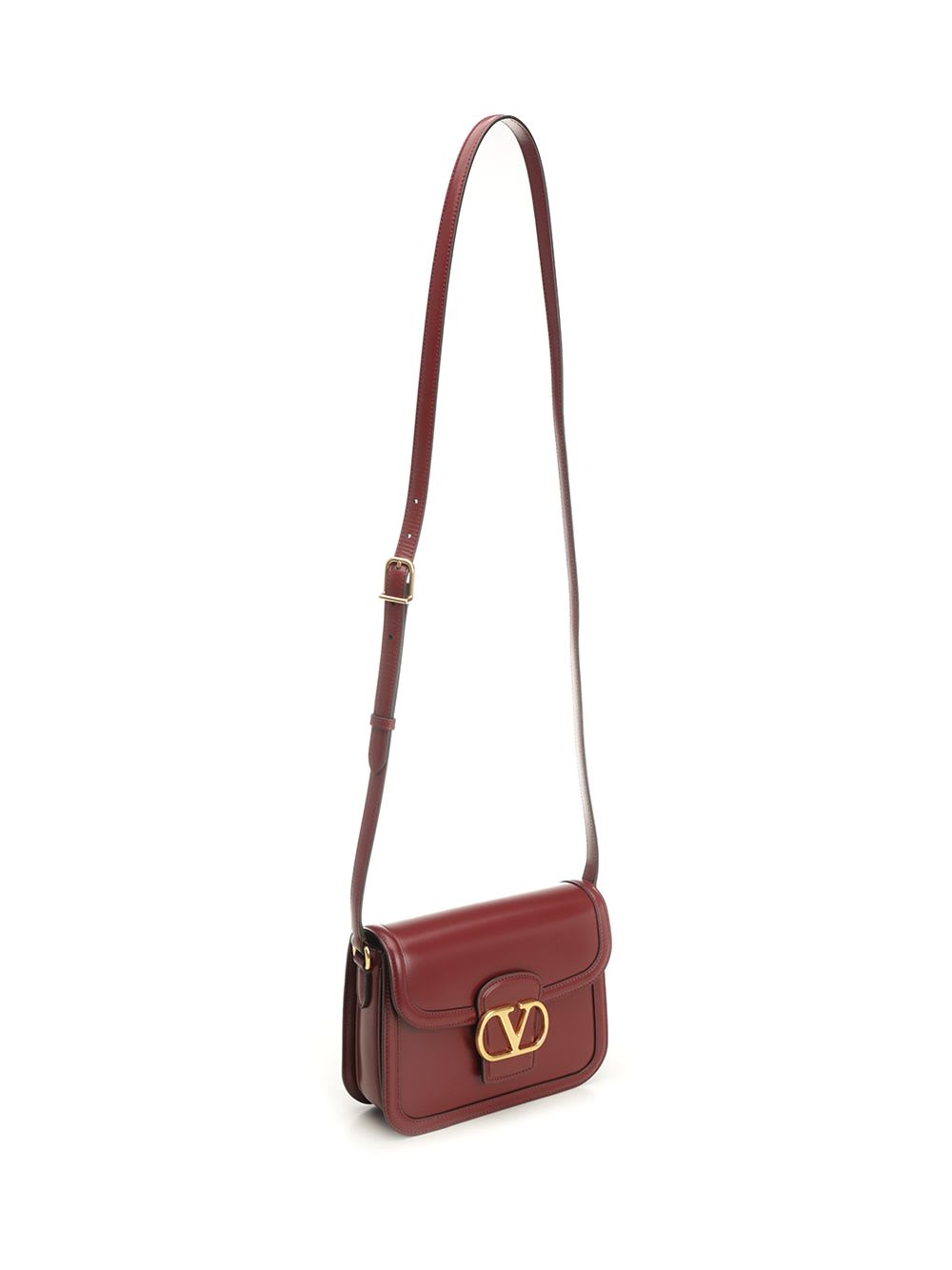 Valentino Womens Brick Ruby 9to5 Small Leather Shoulder Bag In Red