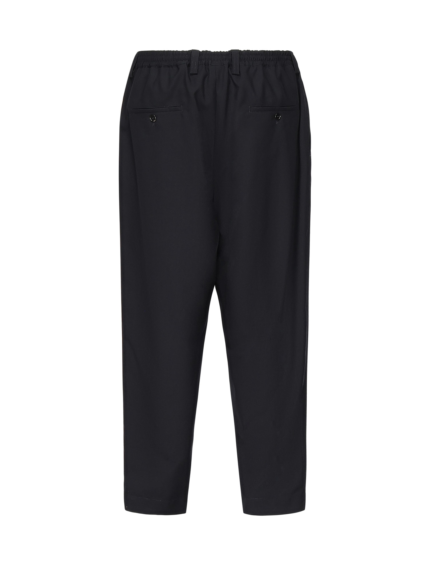Marni Cropped Pants In Cool Wool In Black