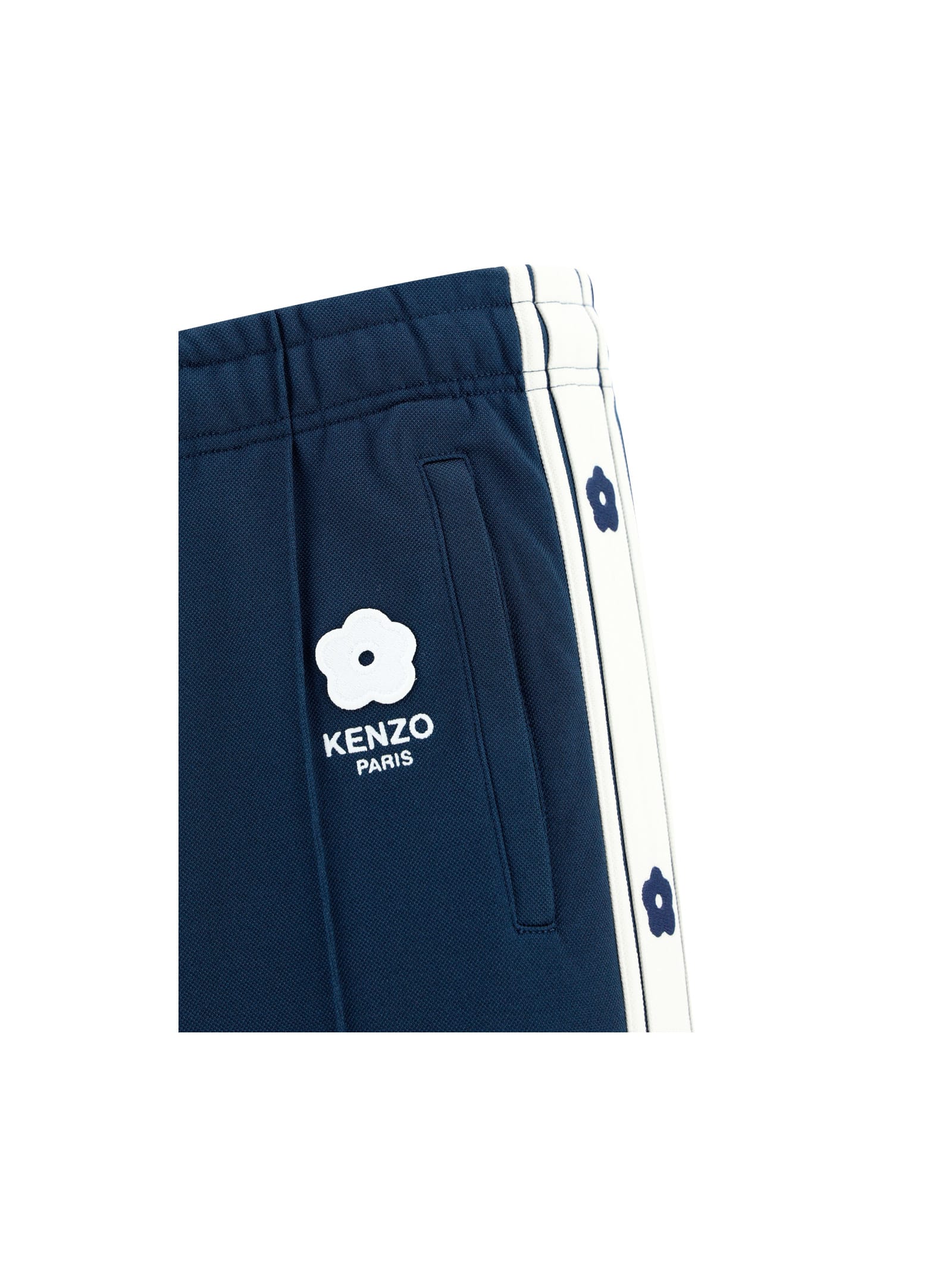 Shop Kenzo Jog Pants In Blu