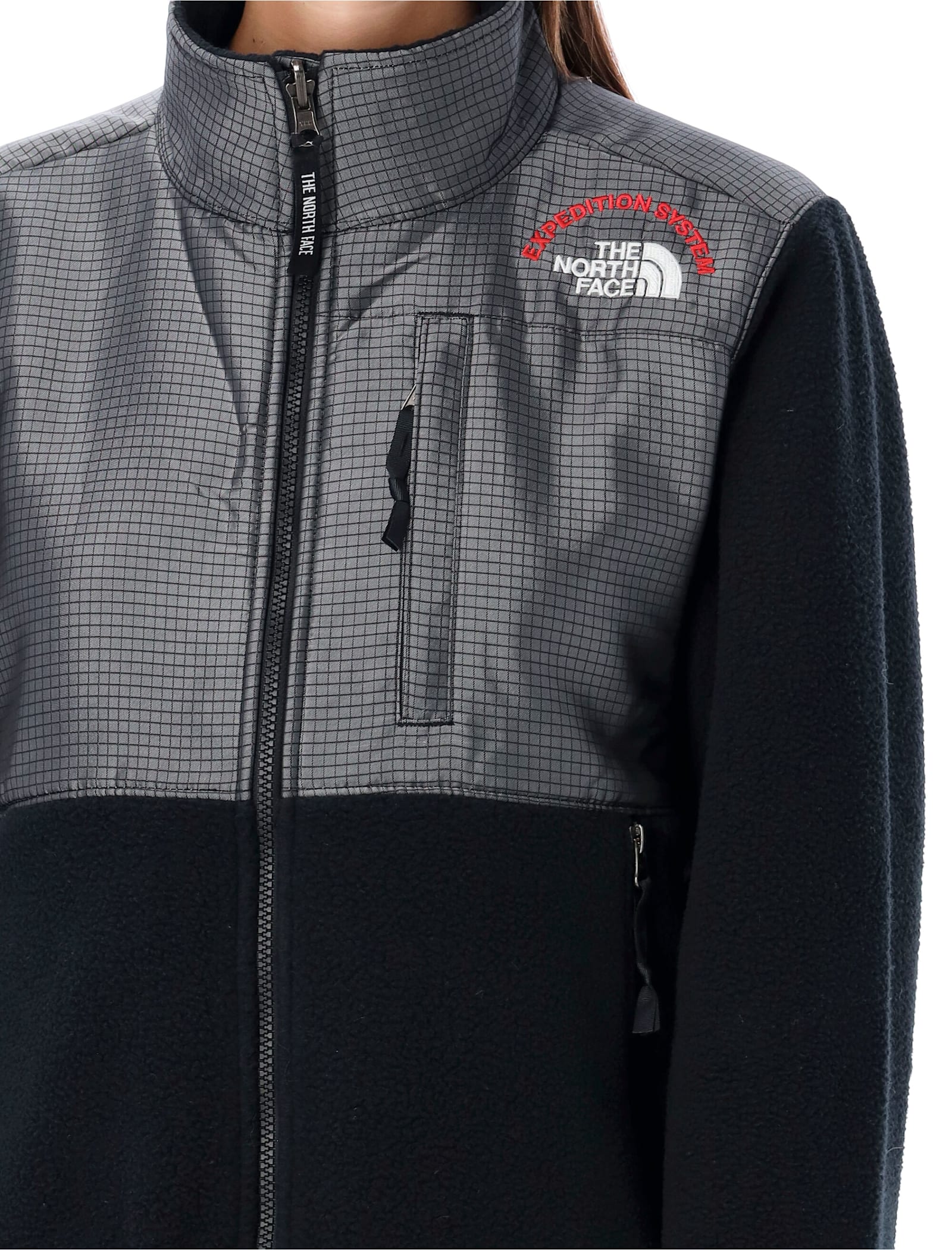 Shop The North Face Retro Denali Jacket In Tnf Black/moonstone Gre