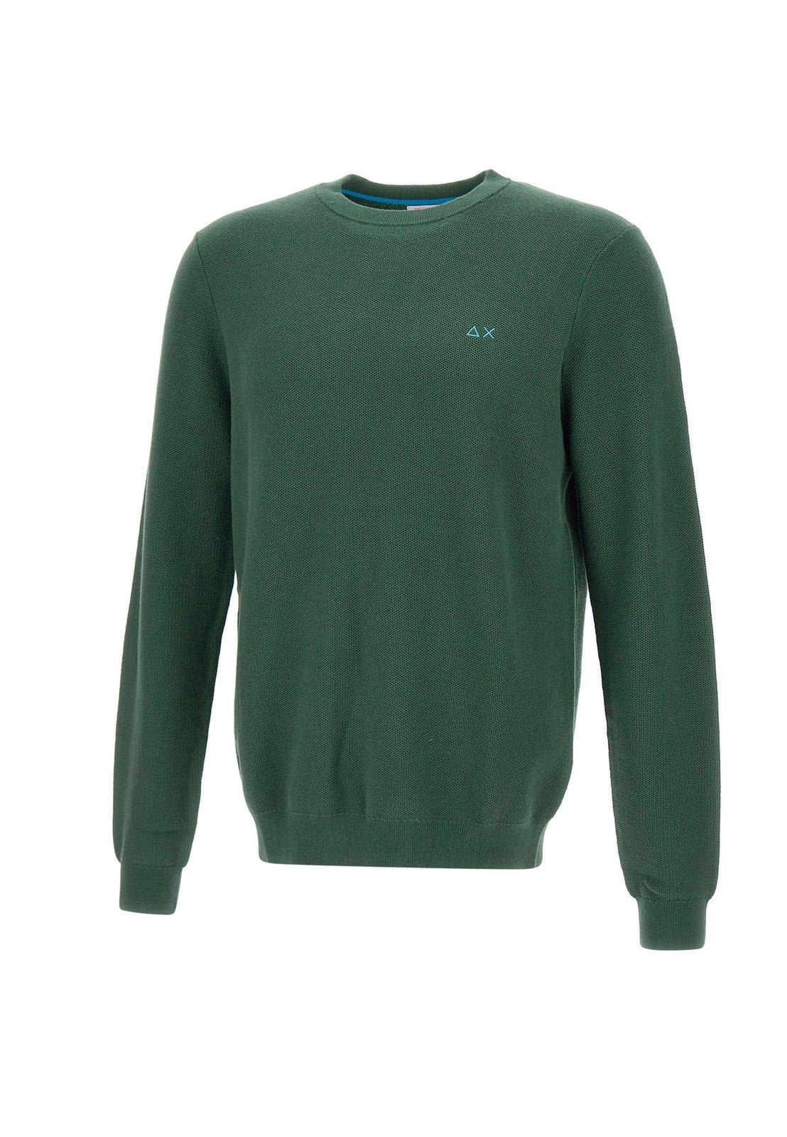 Logo Embroidered Crewneck Knitted Jumper