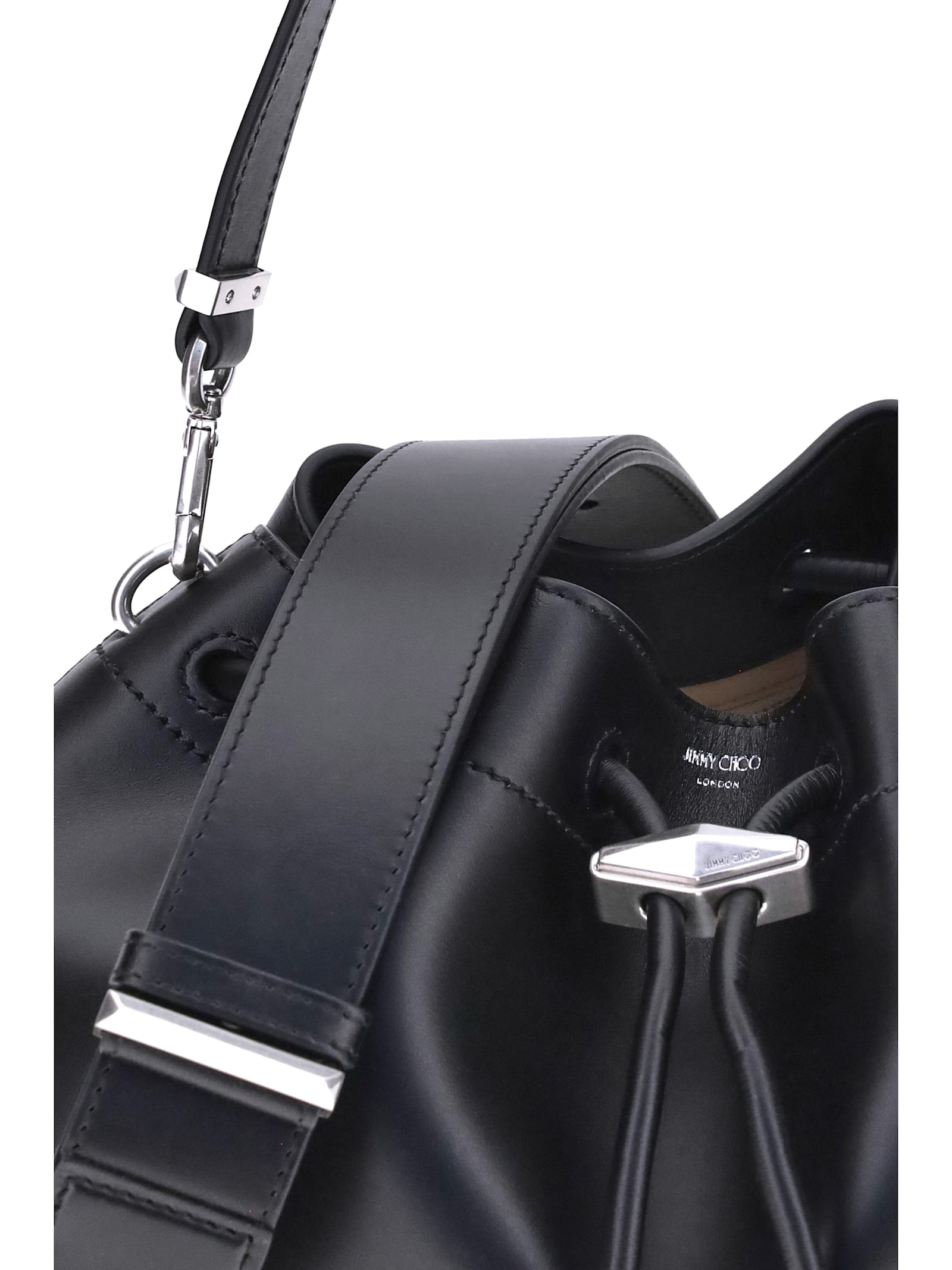 Jimmy Choo Borsa A Tracolla Bon Bon In Pelle Nera Donna