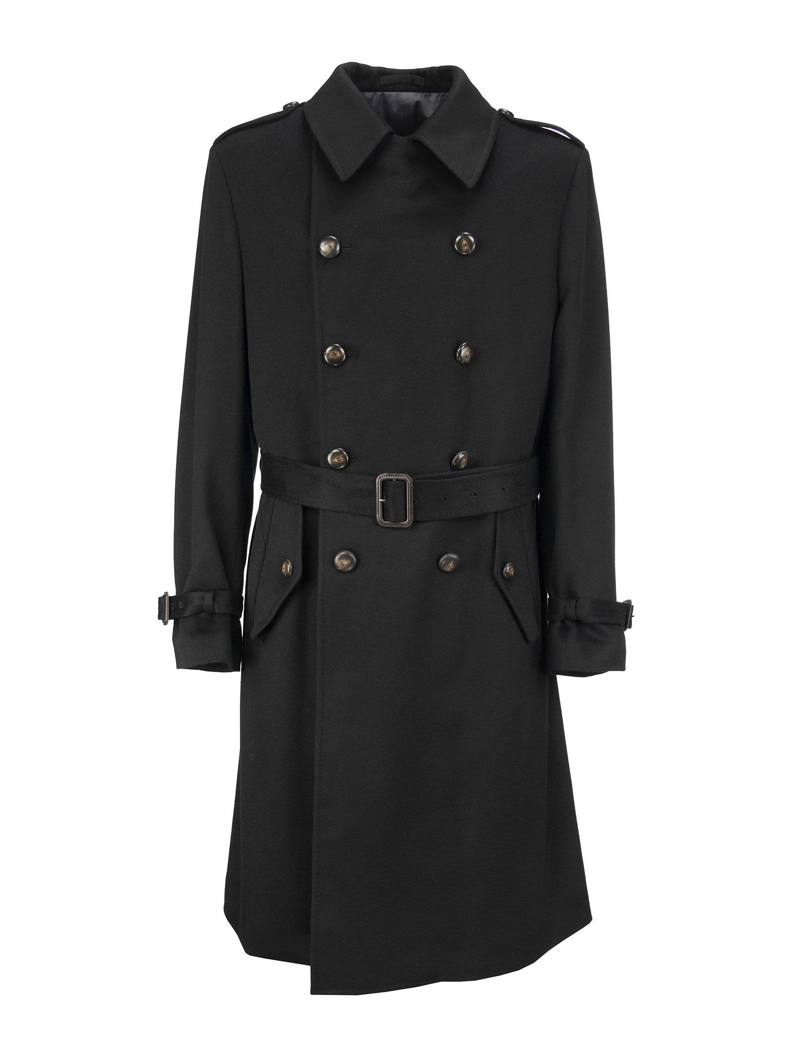 Lardini Double-breasted Trench Coat With Belt