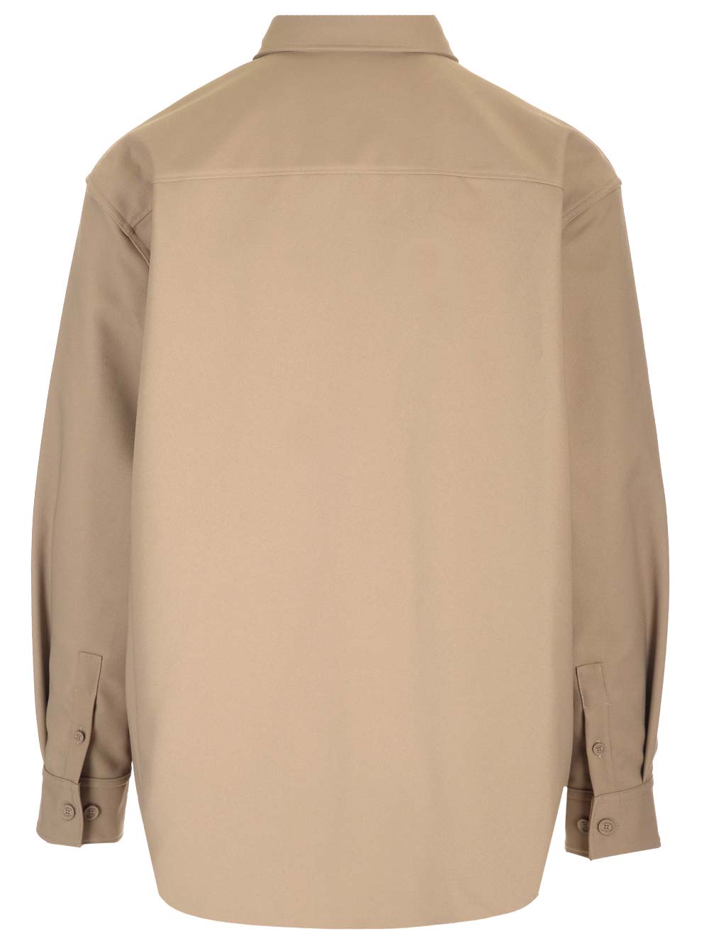 Off-white Men's Embroidered Drill Military Overshirt In Neutral