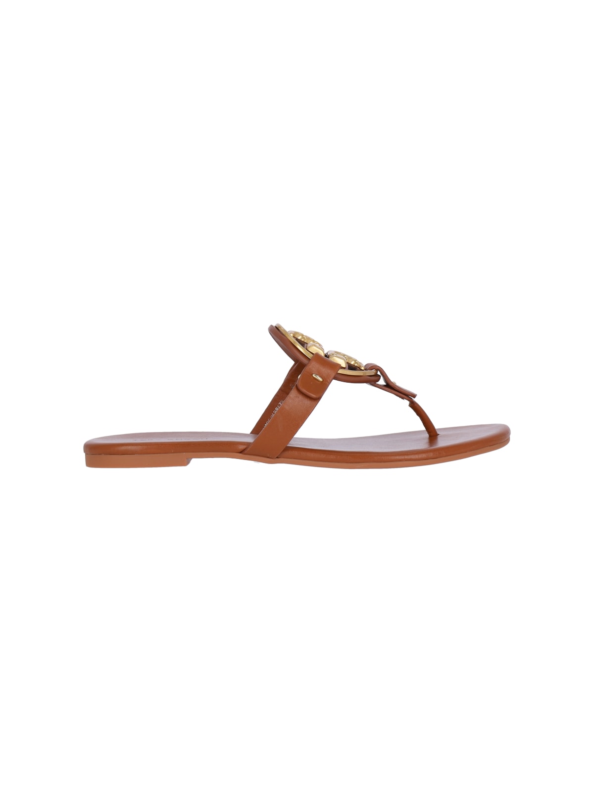 Shop Tory Burch Miller Thong Sandals In Brown