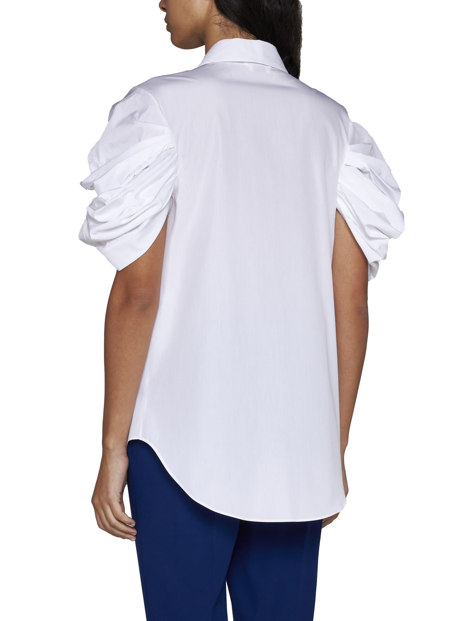 Shop Alexander Mcqueen Shirt In Opticalwhite