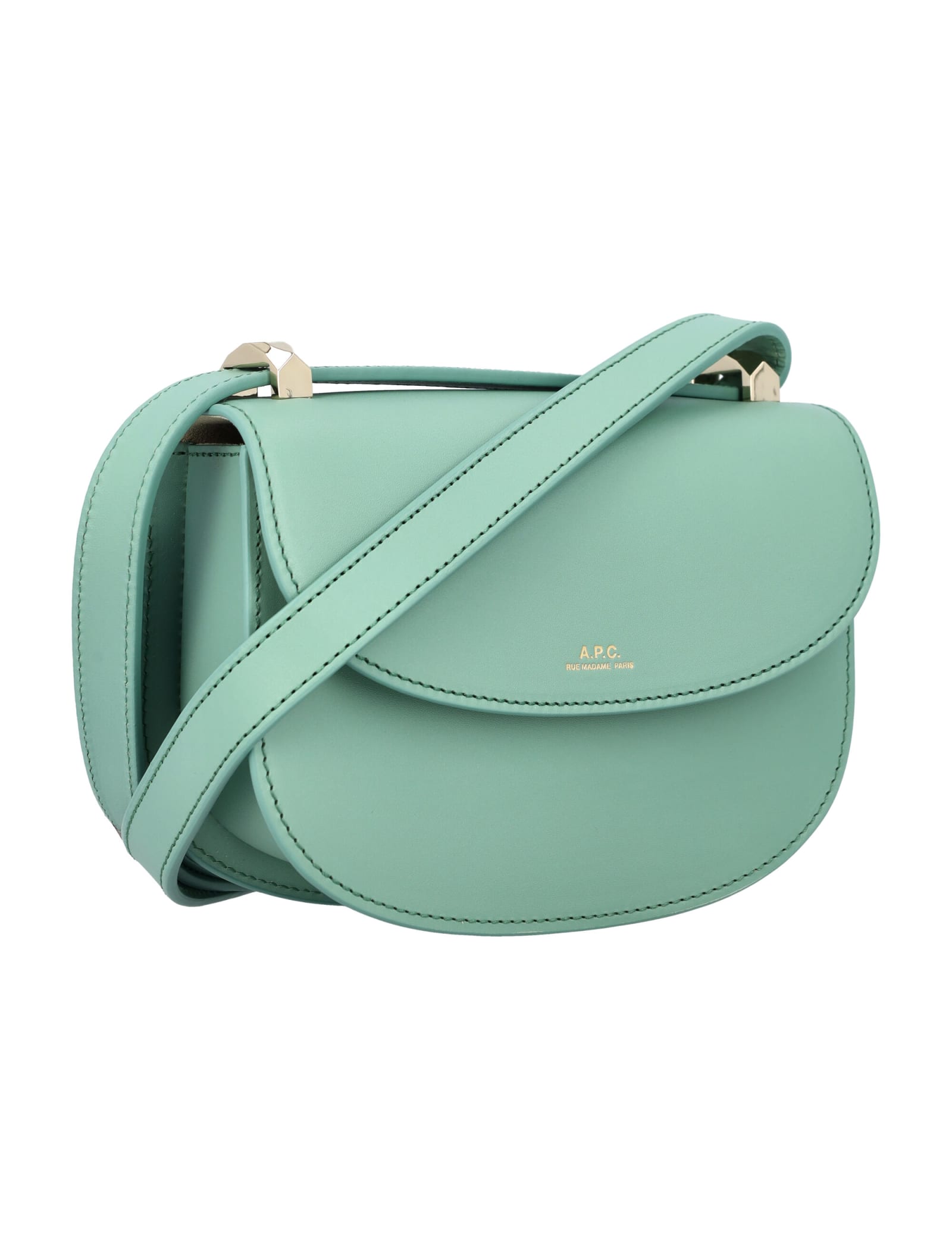 Shop Apc Geneve Mini Bag In Jade Green