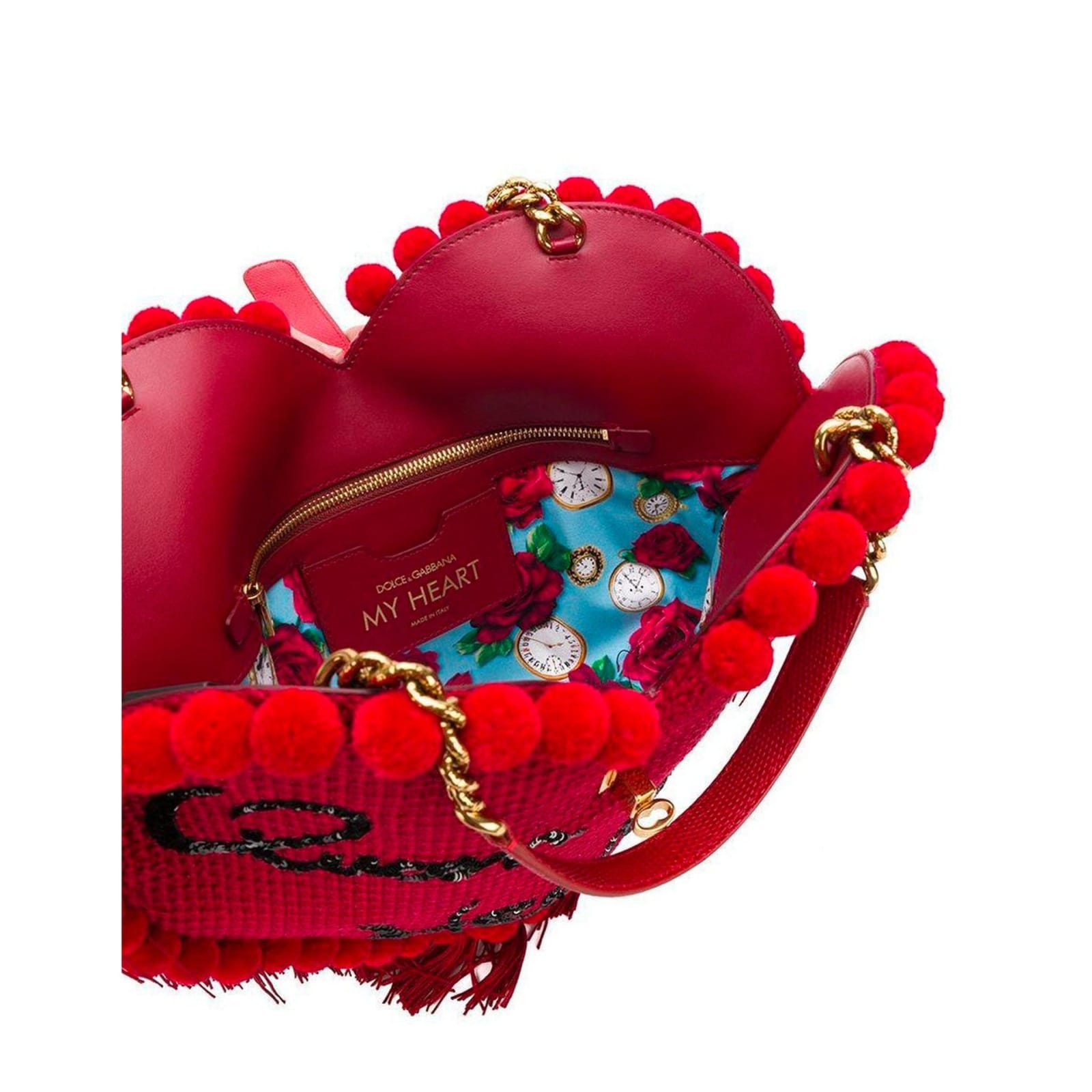 Shop Dolce & Gabbana My Heart Bag In Red