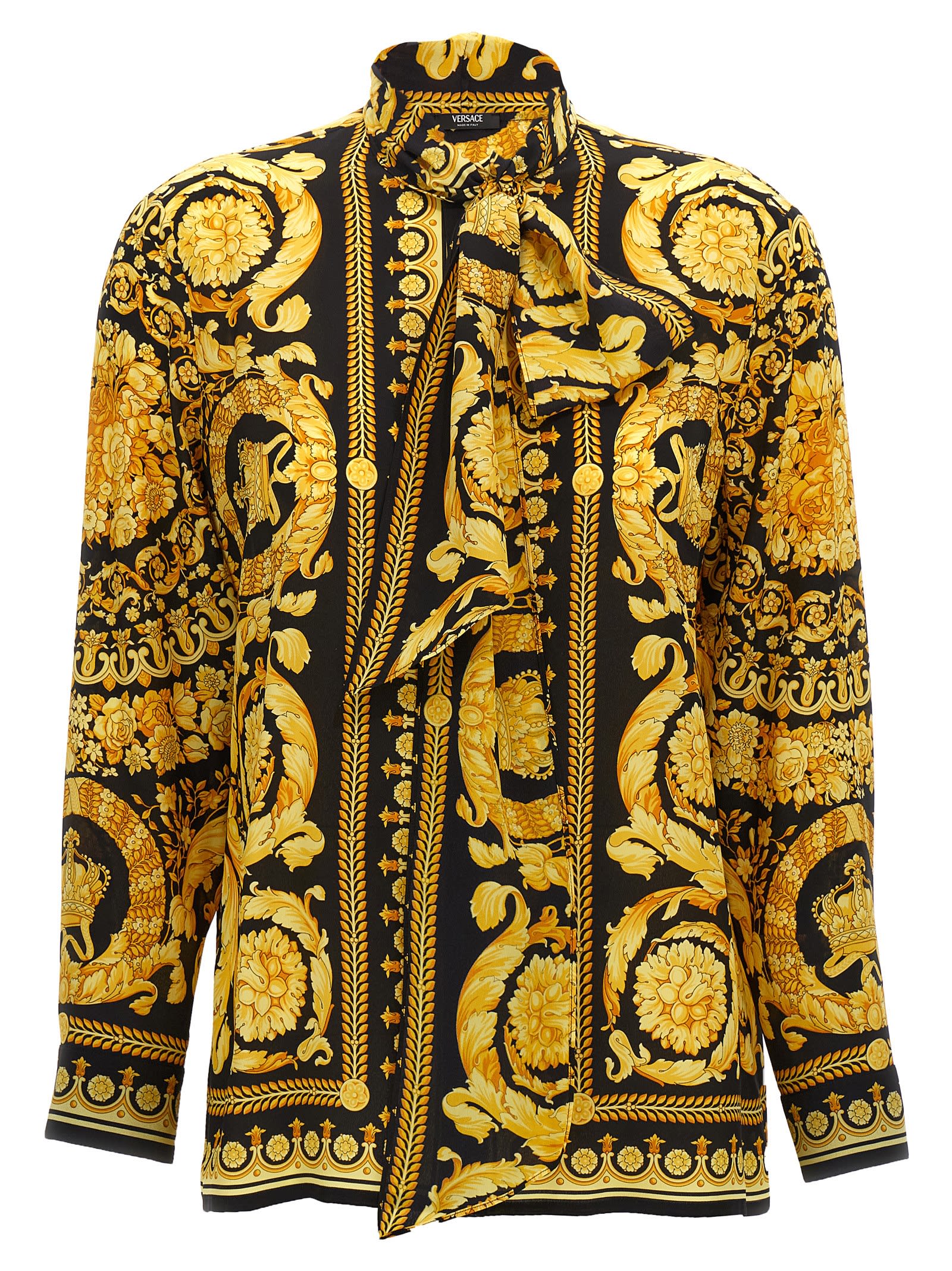 Shop Versace Barocco Shirt In Multicolor