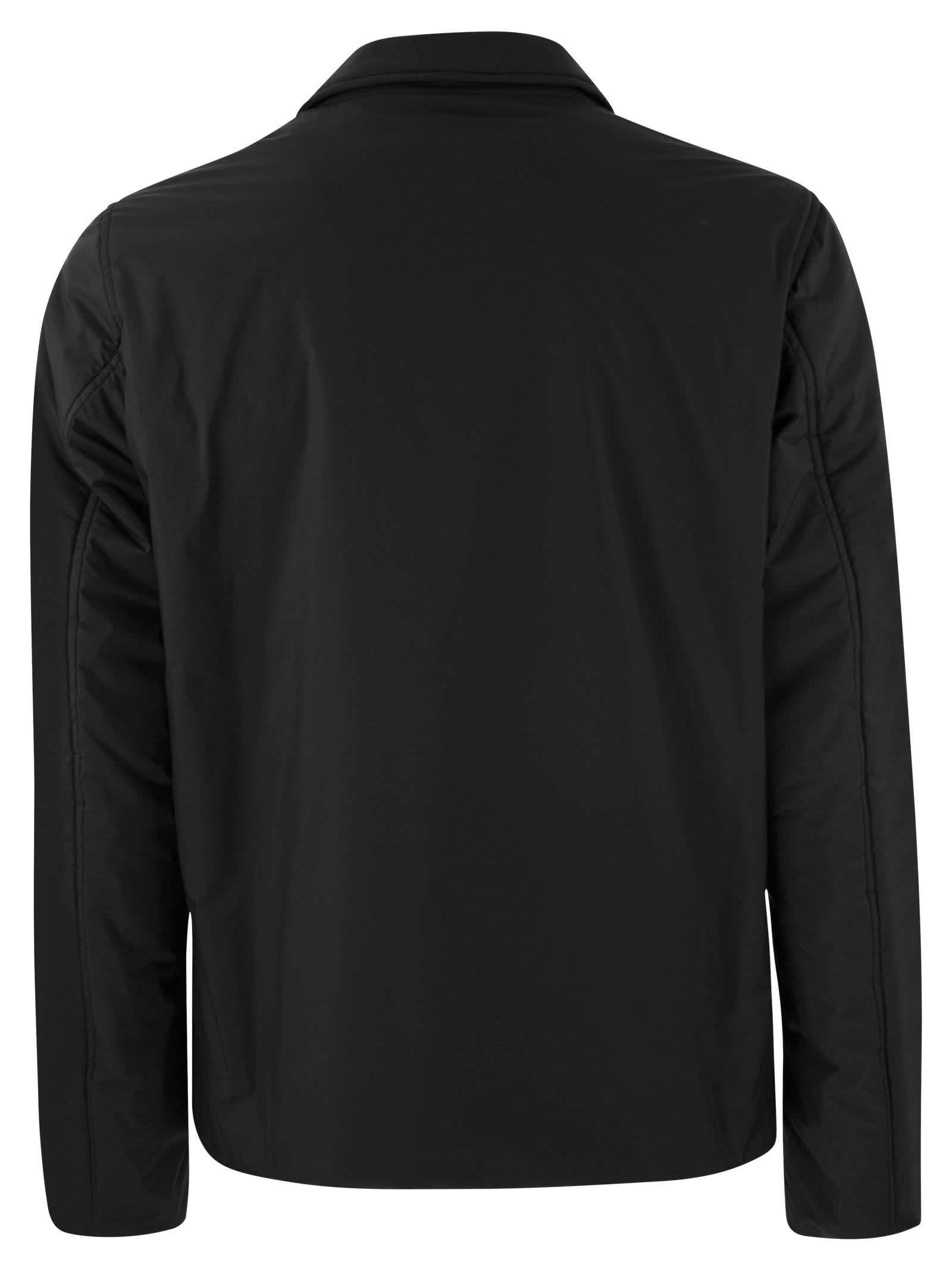 Shop Herno Shirt-cut Jacket In Ecoage In Black