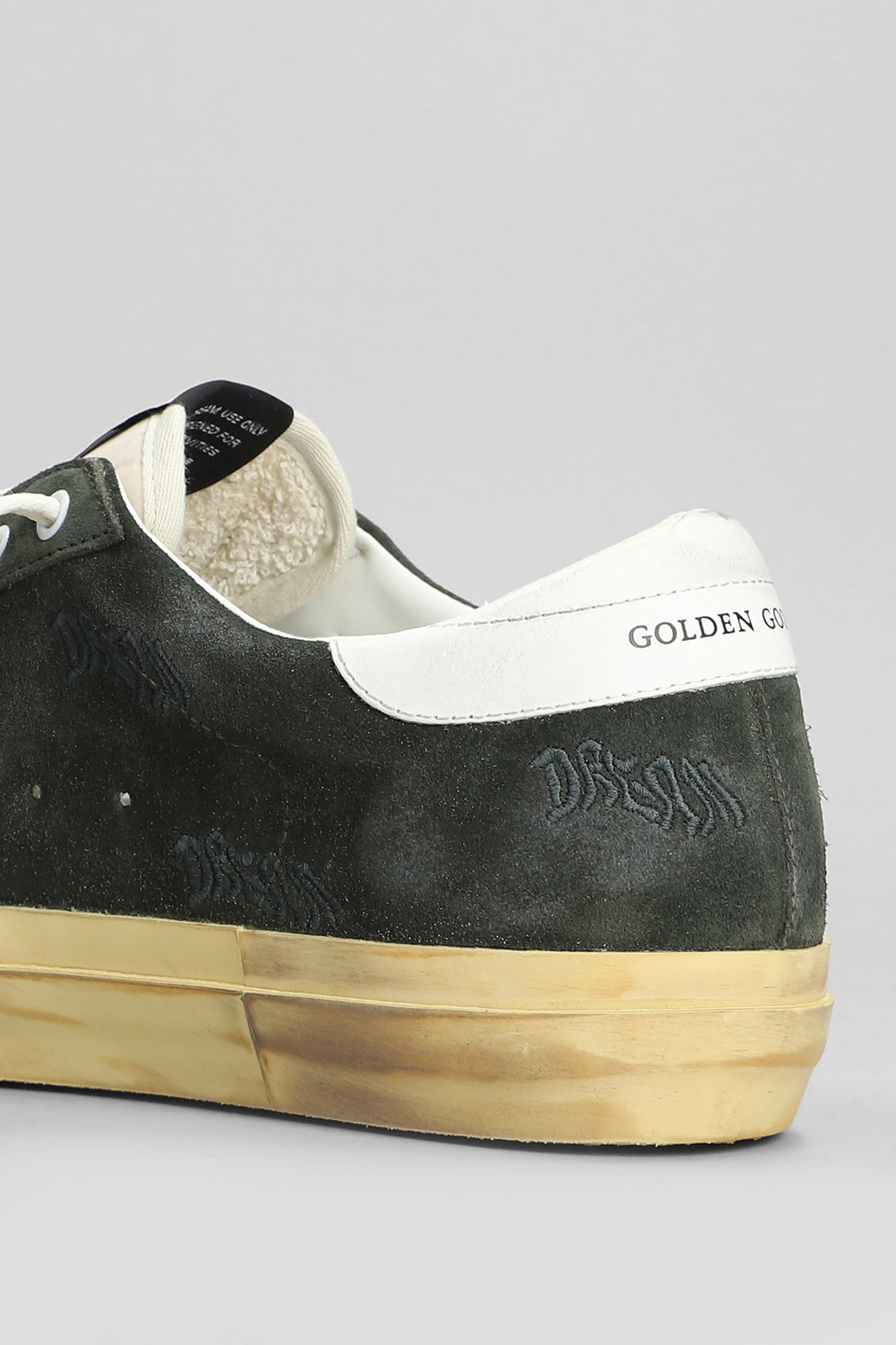 Shop Golden Goose Superstar Sneakers In Green Suede